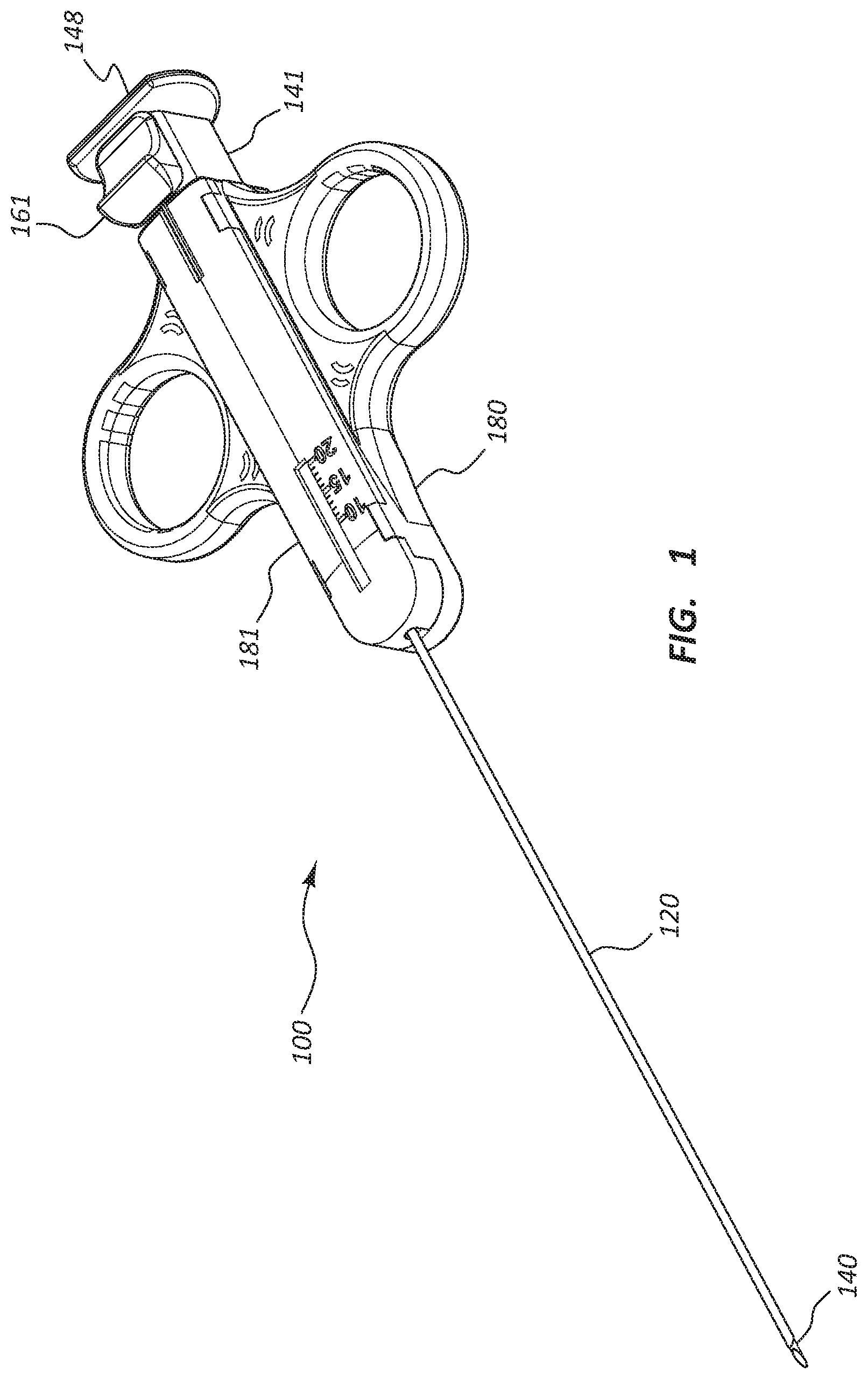 Patent US11793498 — Biopsy needle devices and methods of use — Figure 1