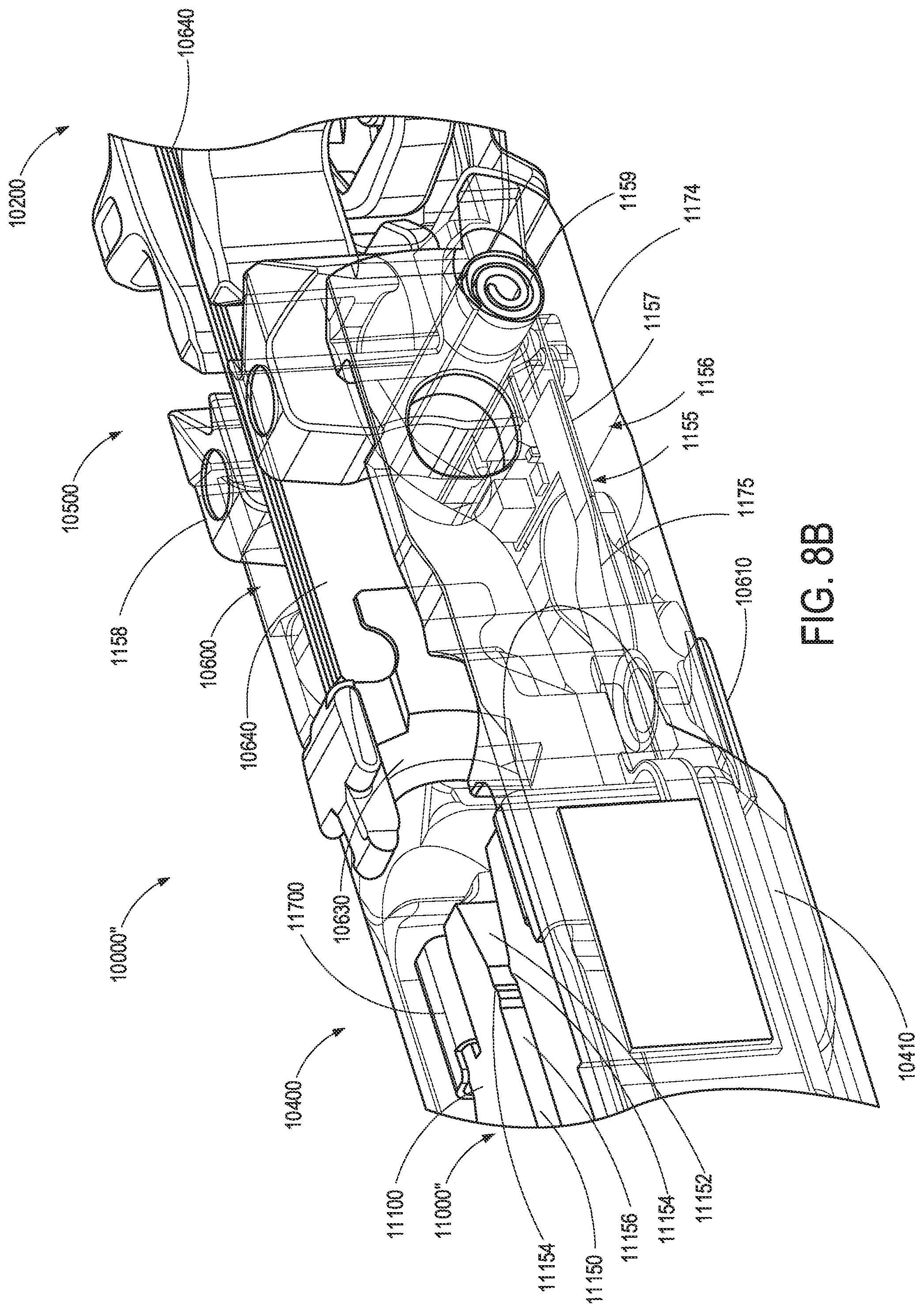 Patent US11793514 Figure 12 – Staple cartridge comprising sensor array which may be embedded in cartridge body