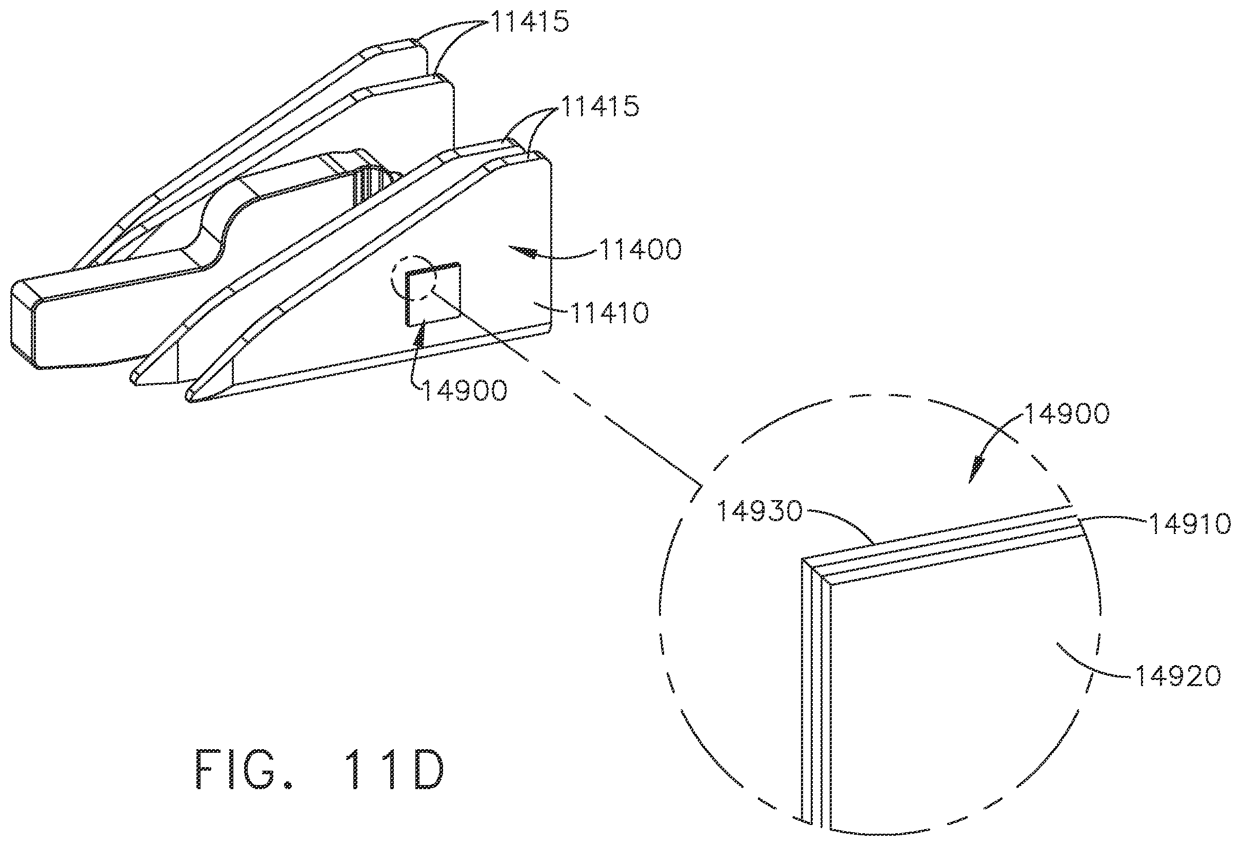 Patent US11793514 Figure 20 – Staple cartridge comprising sensor array which may be embedded in cartridge body