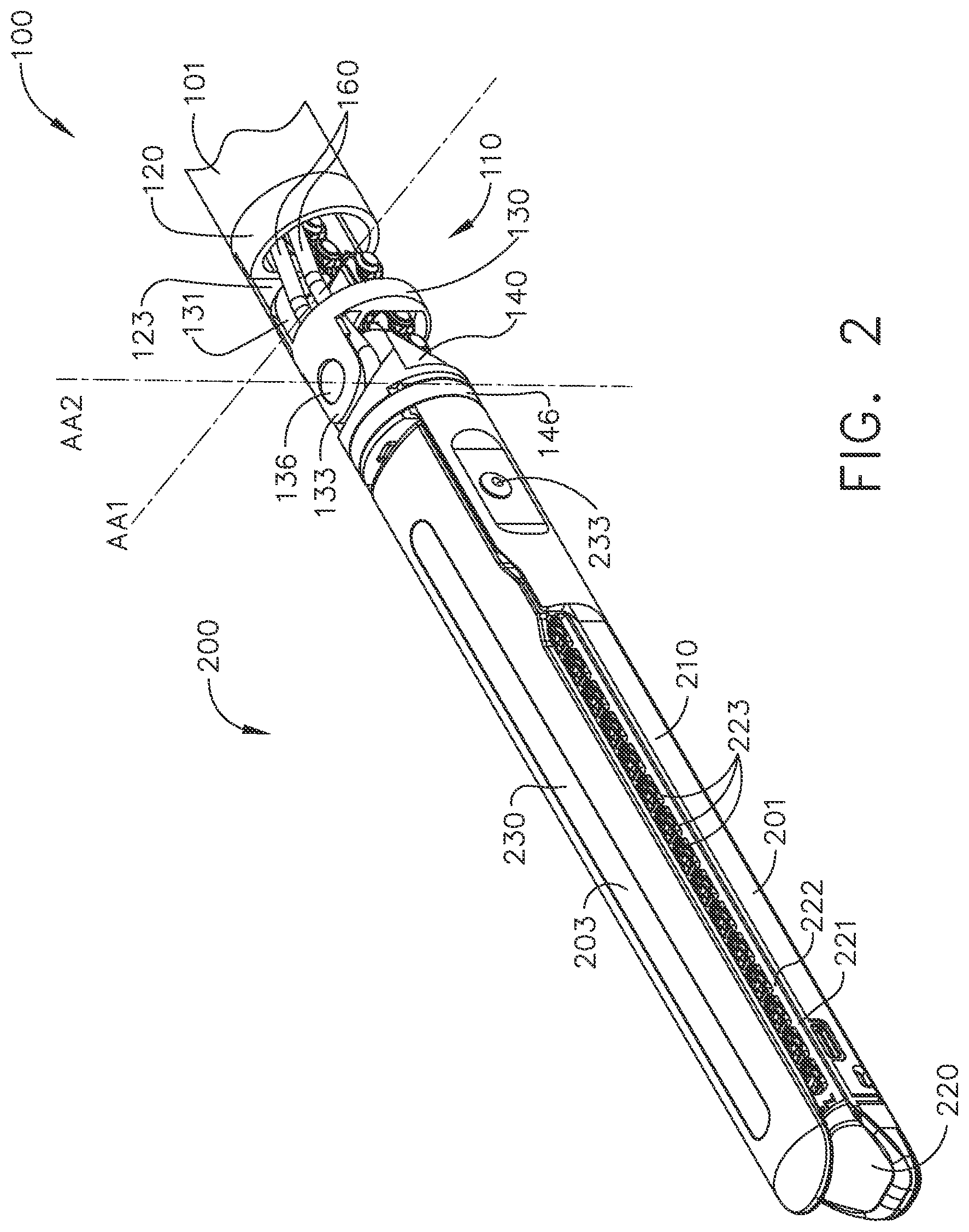 Patent US11793516 Figure 2 – Surgical staple cartridge comprising longitudinal support beam