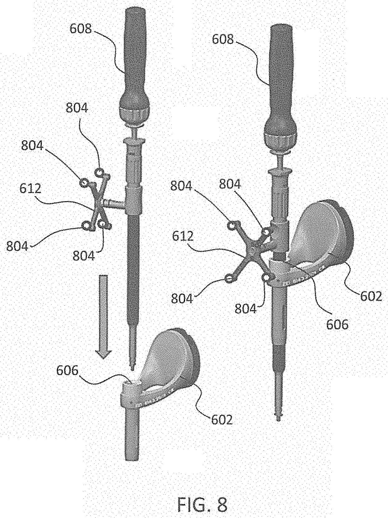 Patent US11793570 Figure 8 – Surgical robotic automation with tracking markers