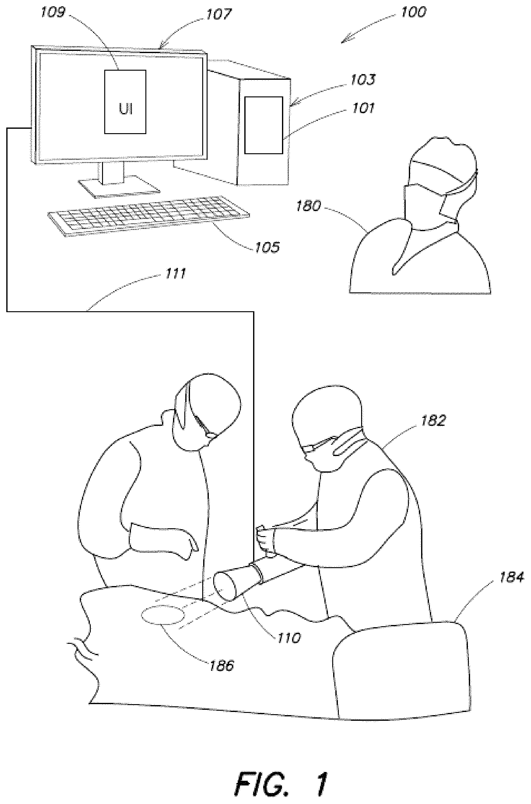 Patent US11793594 — System and method for thresholding for residual cancer cell detection — Figure 1