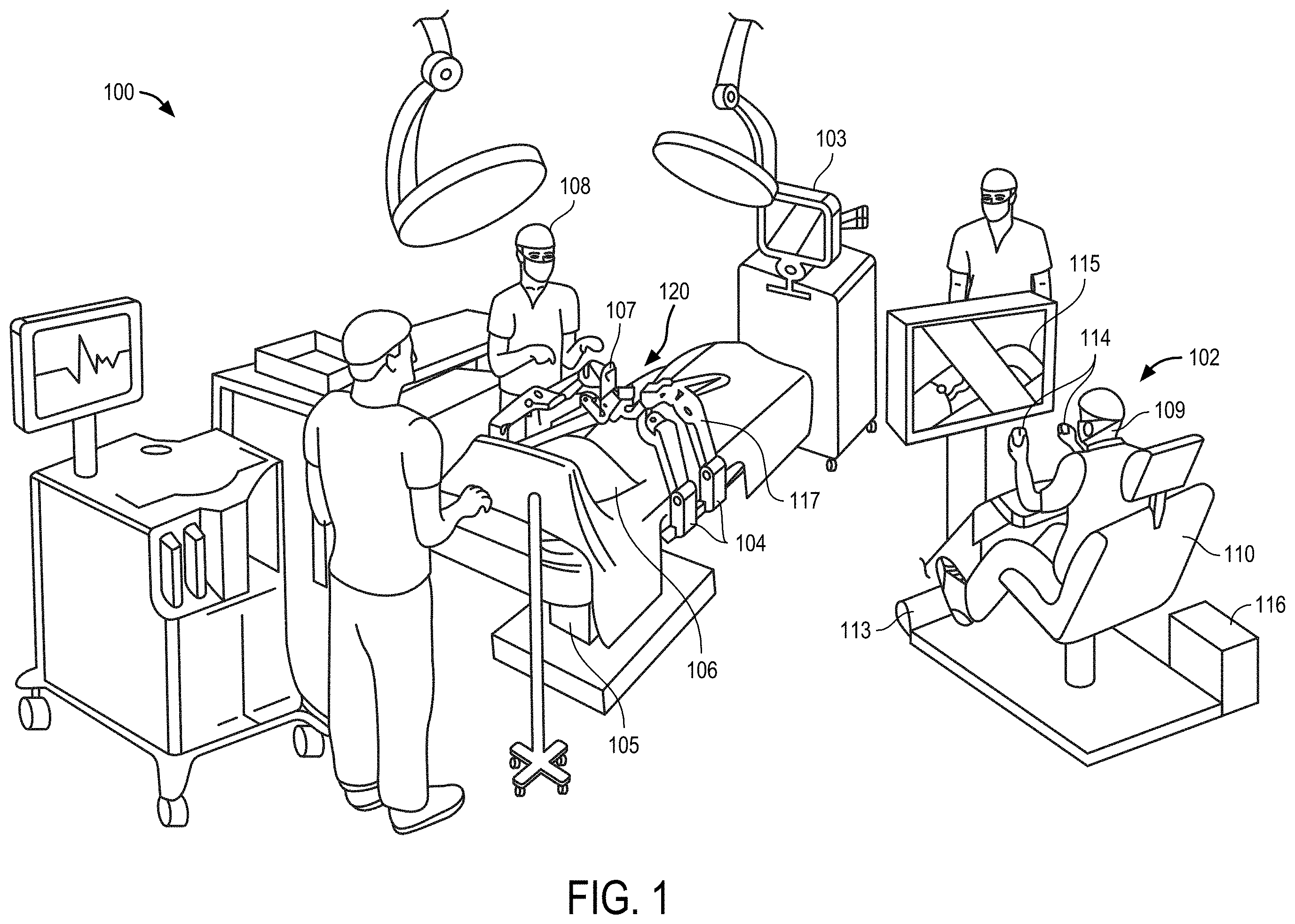 Patent US11793597 Figure 1 – Attachment mechanism for docking cannulas to surgical robotic arms