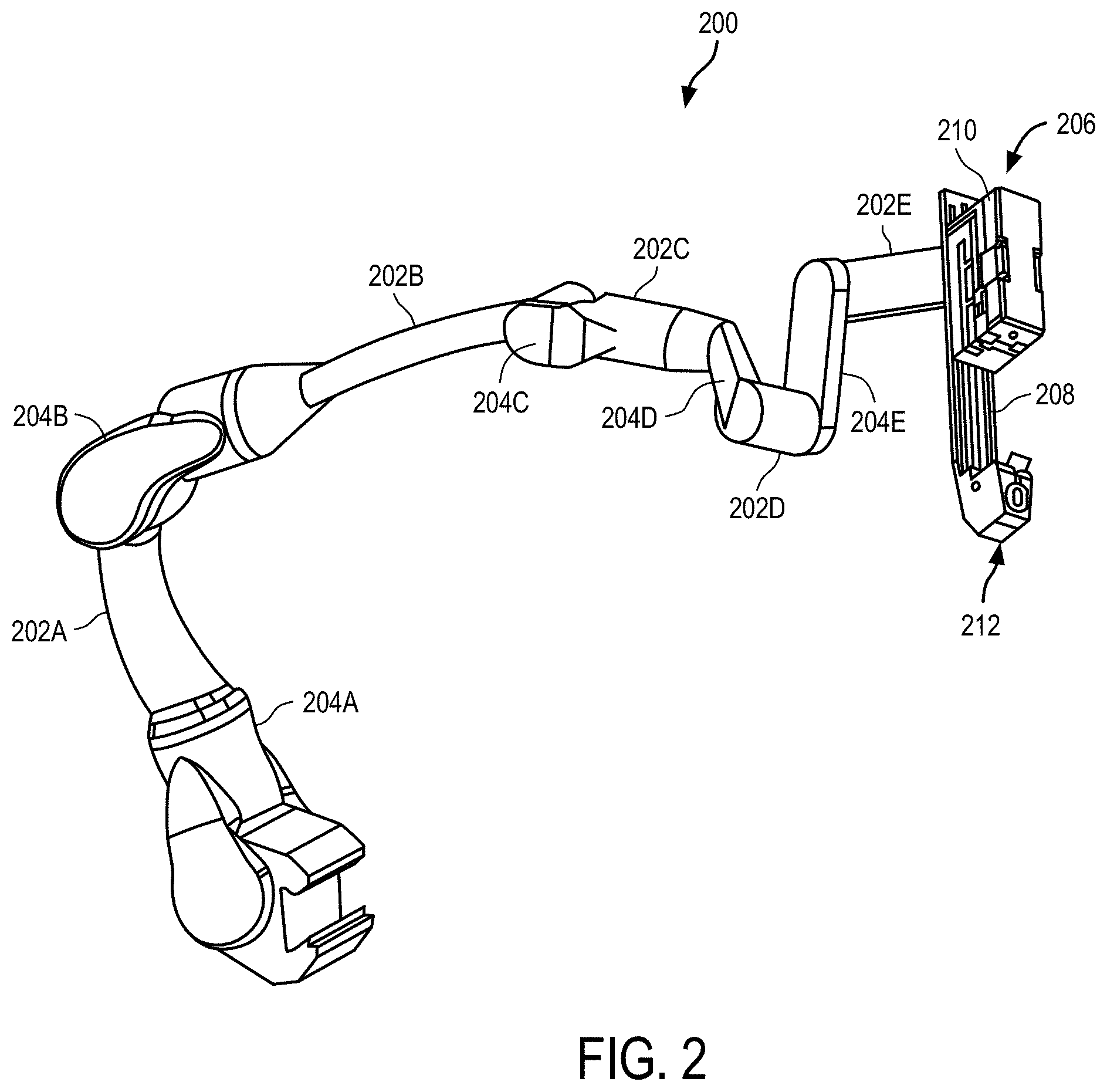 Patent US11793597 Figure 2 – Attachment mechanism for docking cannulas to surgical robotic arms