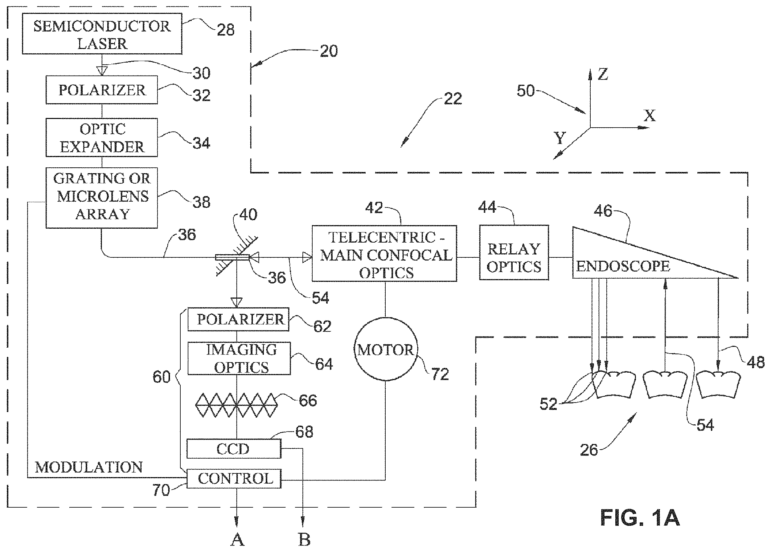Patent US11793611 — Apparatus for measuring surface topography of a patient's teeth — Figure 1