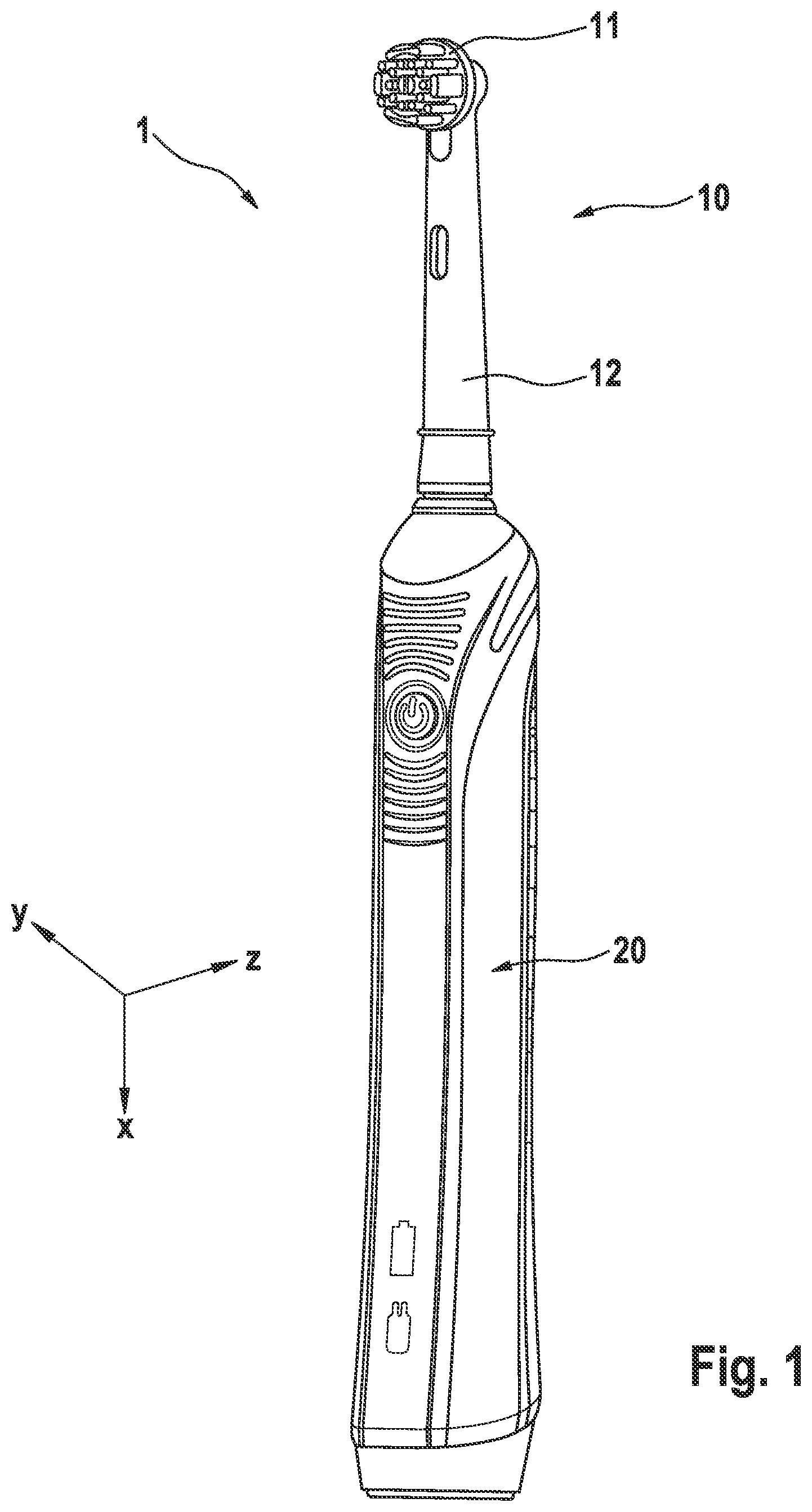 Patent US11793619 — Personal hygiene device — Figure 1