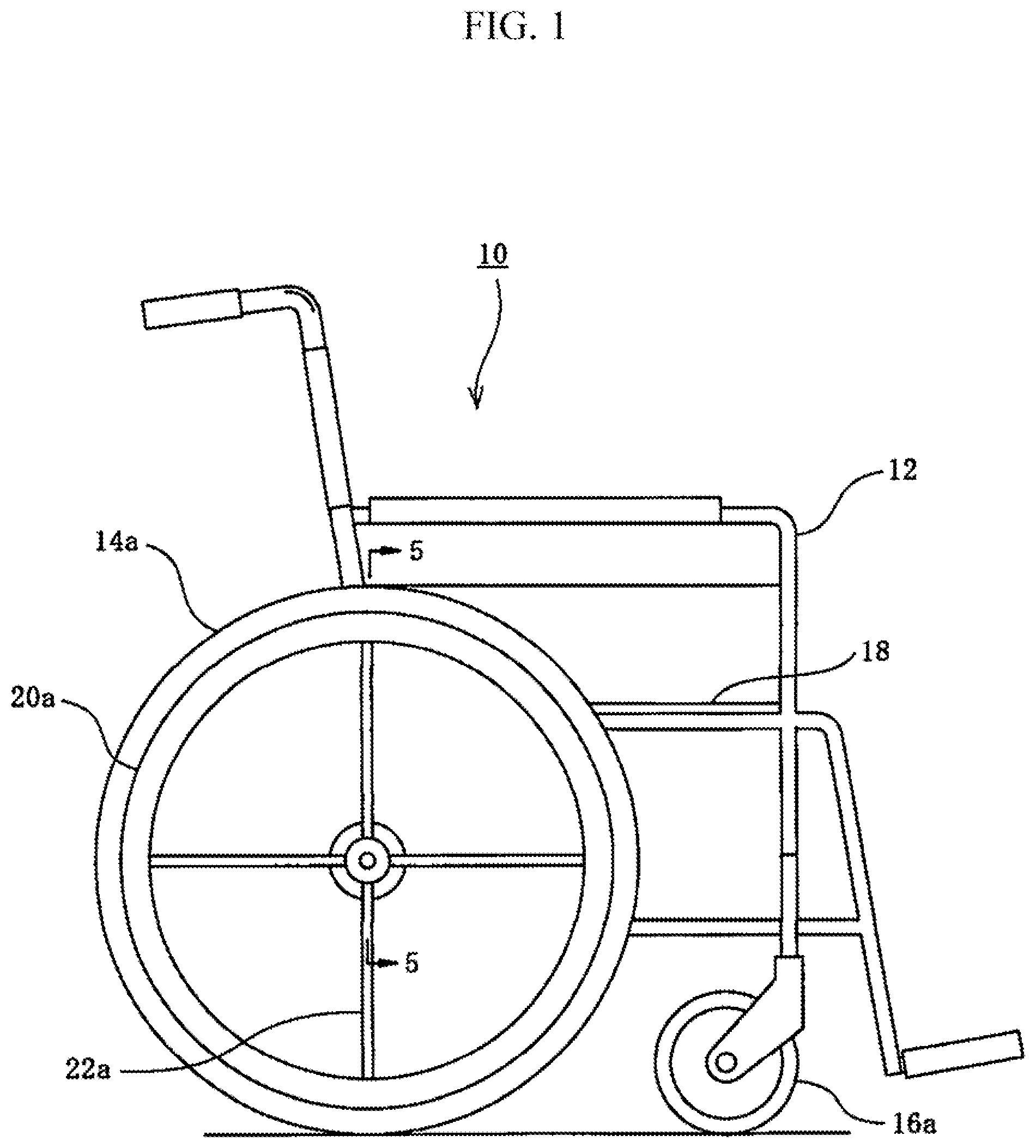 Patent US11793691 — Single-handedly operable wheelchair — Figure 1