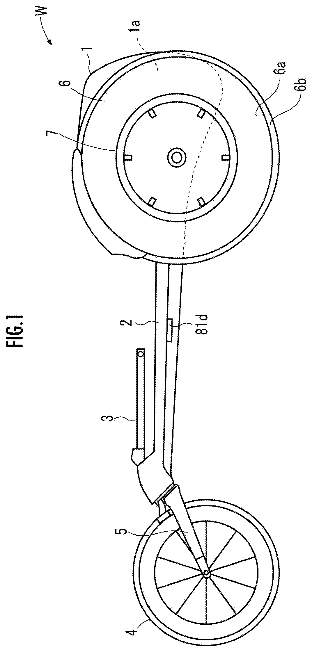 Patent US11793693 — Steering mechanism and wheelchair equipped with same — Figure 1