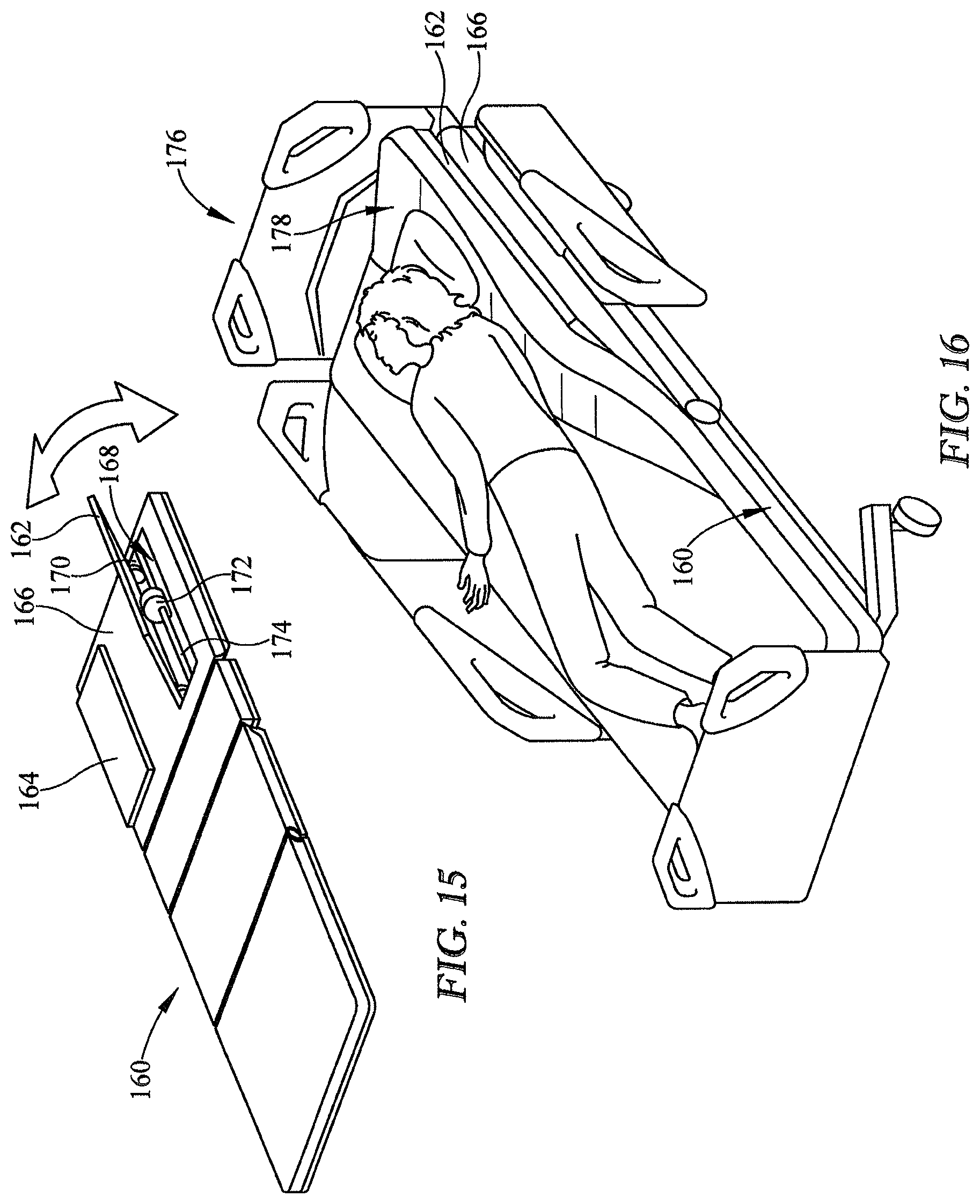 Patent US11793698 Figure 6 – Hospital bed having drainage bag sensor