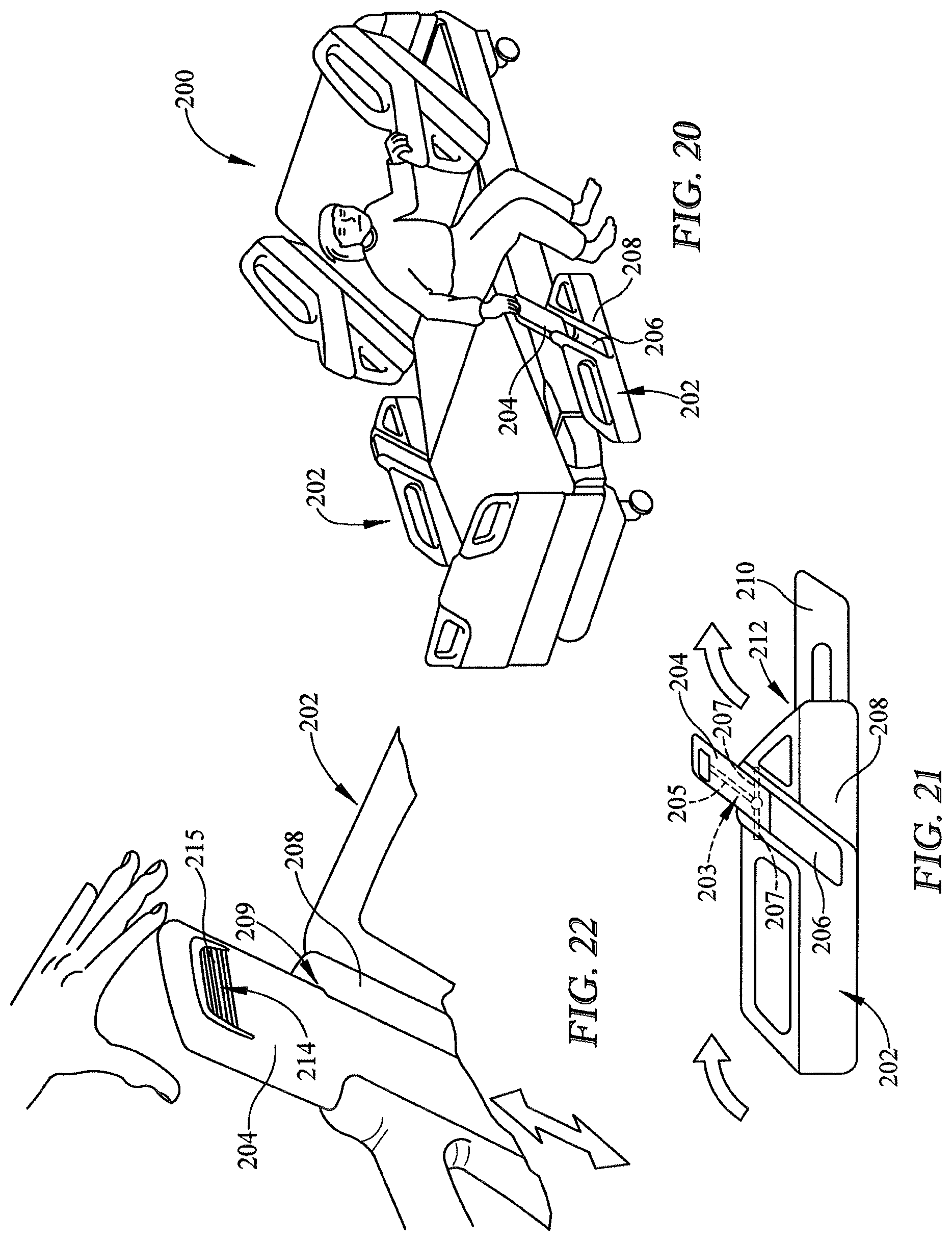 Patent US11793698 Figure 8 – Hospital bed having drainage bag sensor