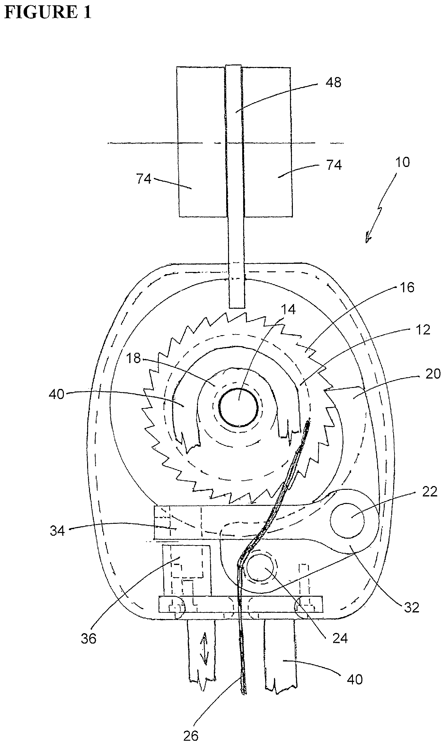 Patent US11793701 — Device for bearing the weight of a load — Figure 1