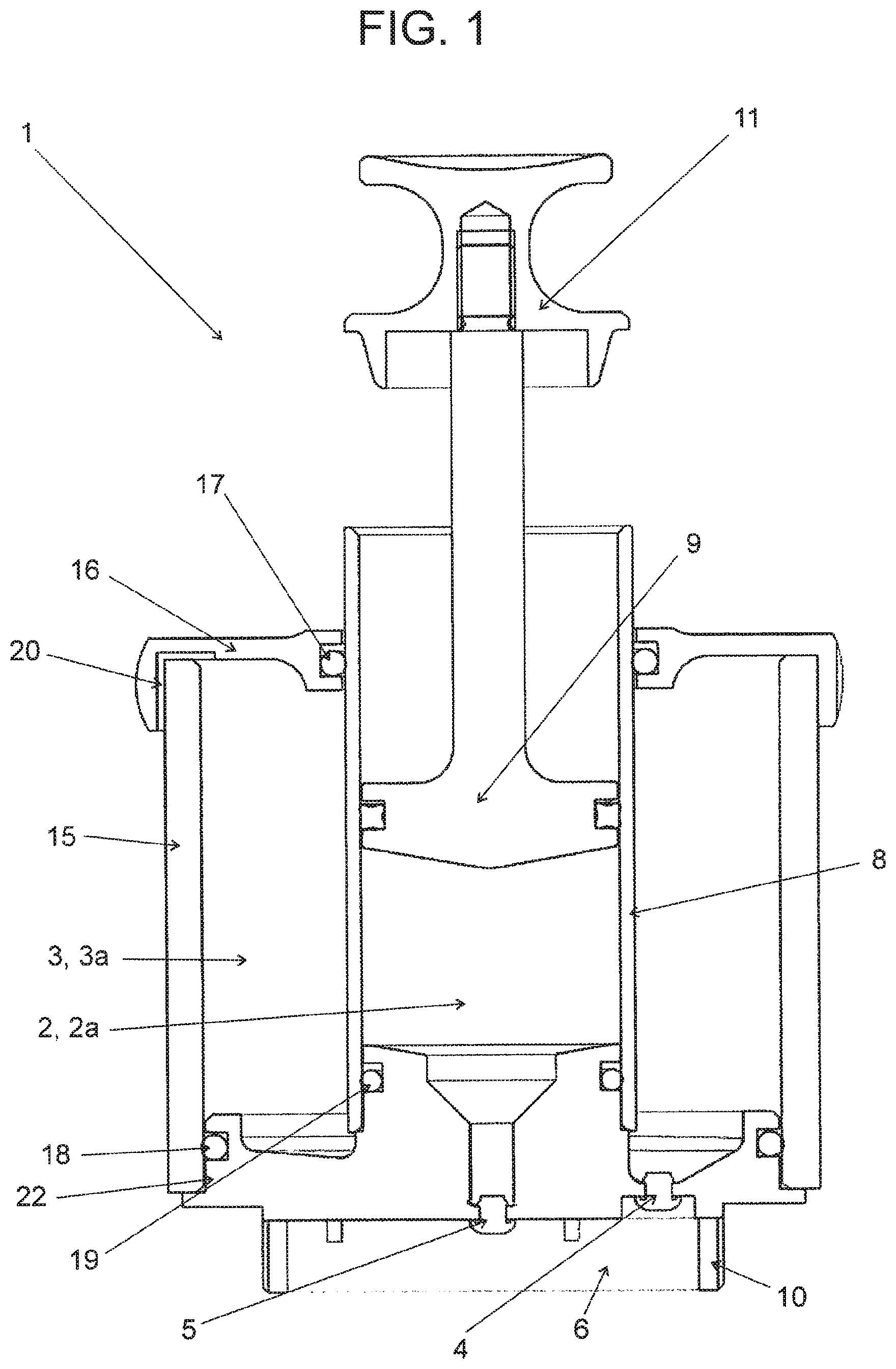 Patent US11793898 — Sanitation assembly and method — Figure 1
