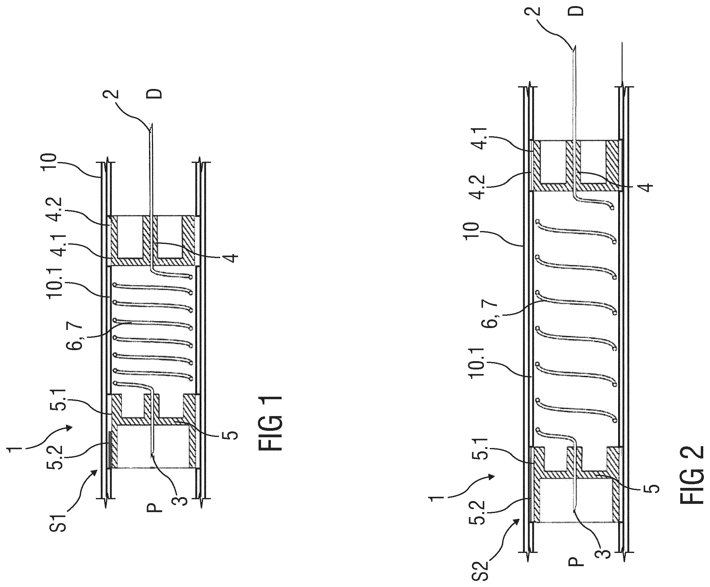Patent US11793943 — Needle arrangement — Figure 1