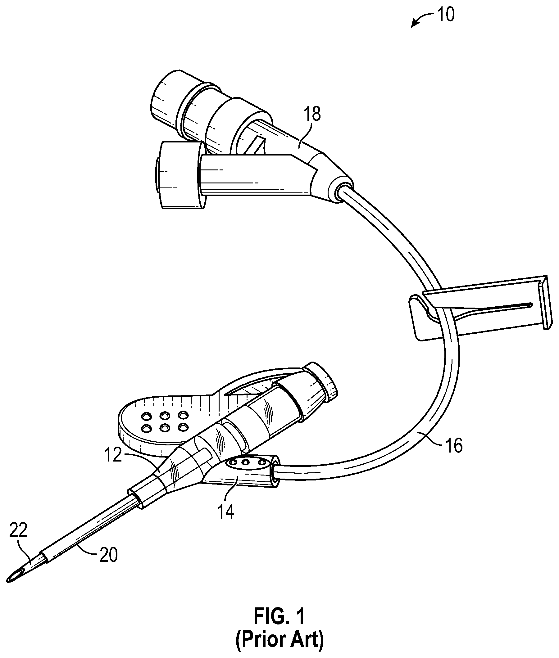 Patent US11793984 — Vascular access instrument and related devices and methods — Figure 1