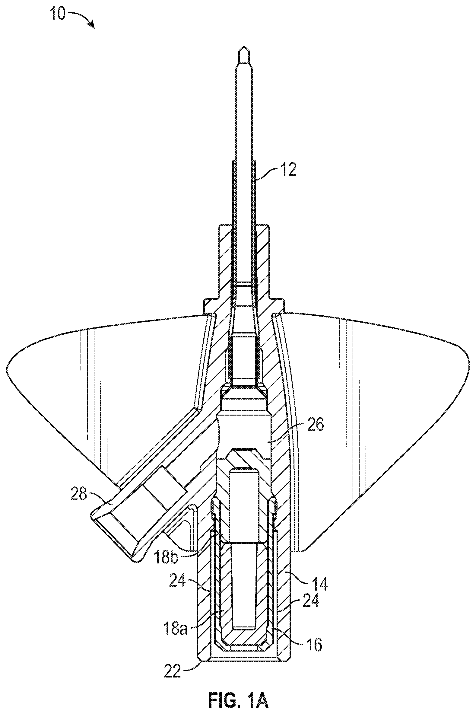 Patent US11793986 Figure 1 – Septum housing