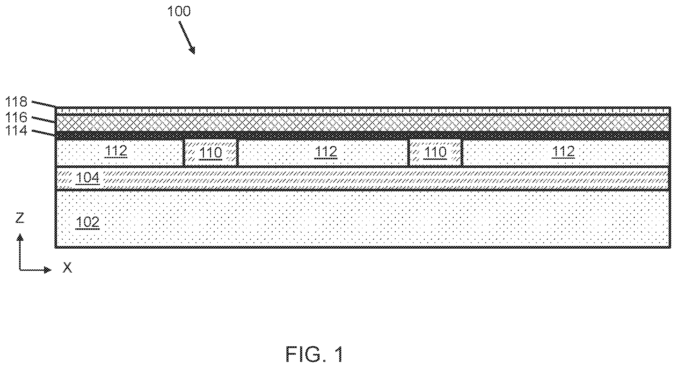 Patent US11799021 — Lateral bipolar transistor structure with marker layer for emitter and collector — Figure 1