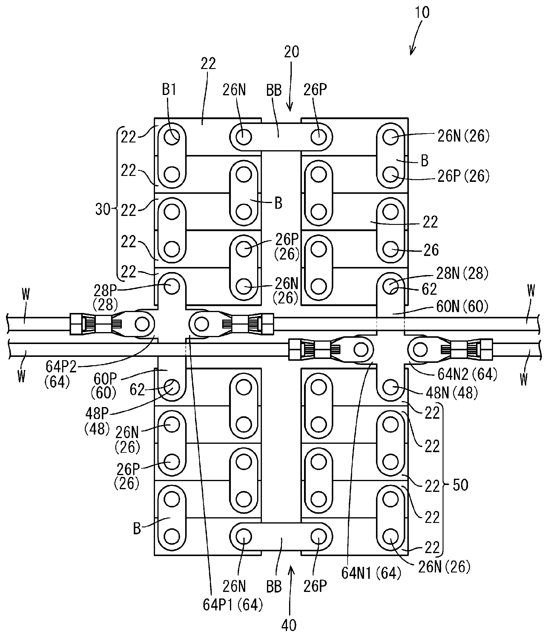 Patent US11799175 — Power supply device — Figure 1