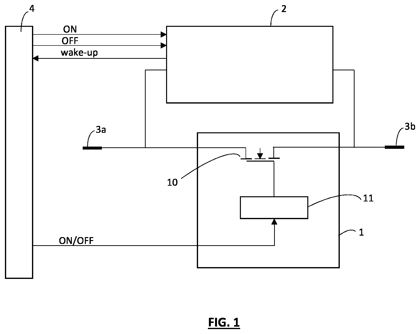 Patent US11799282 — Electrical safety system for providing overcurrent protection of an electrical circuit in a vehicle — Figure 1