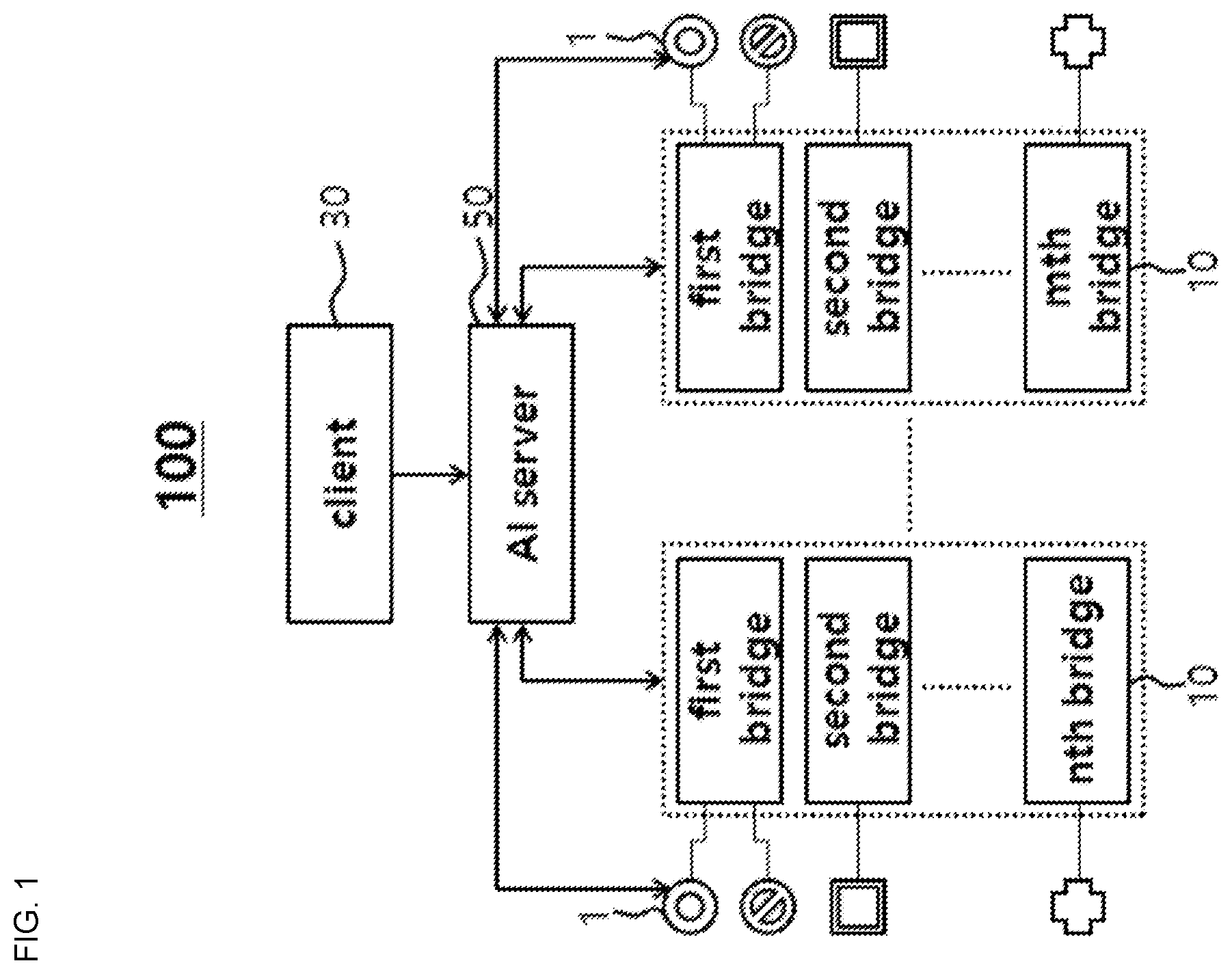 Patent US11805028 — System for providing IoT device integrated control service through AI server — Figure 1