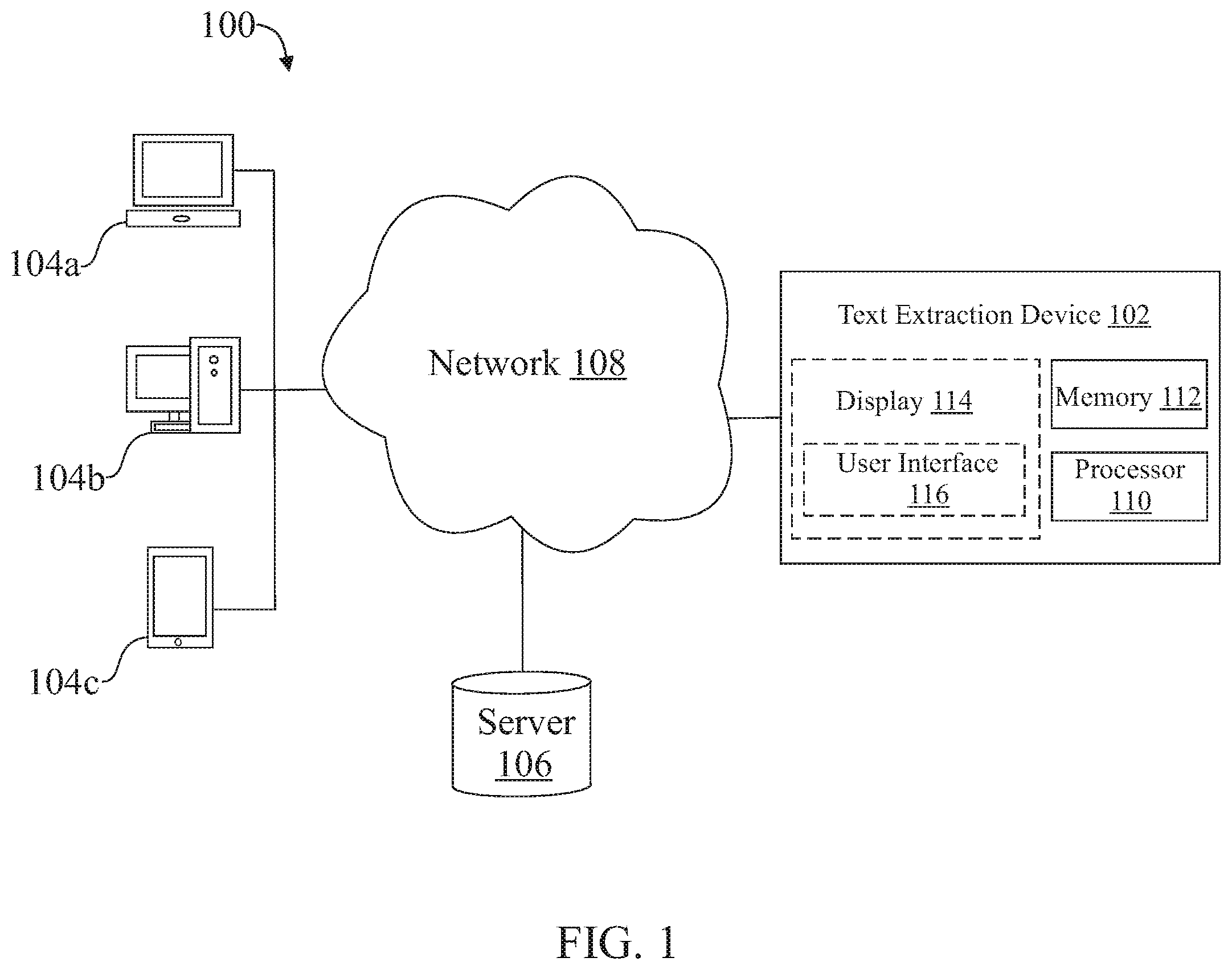 Patent US11805087 — Device and method to dynamically control unauthorized transmission of messaging in a messaging platform — Figure 1