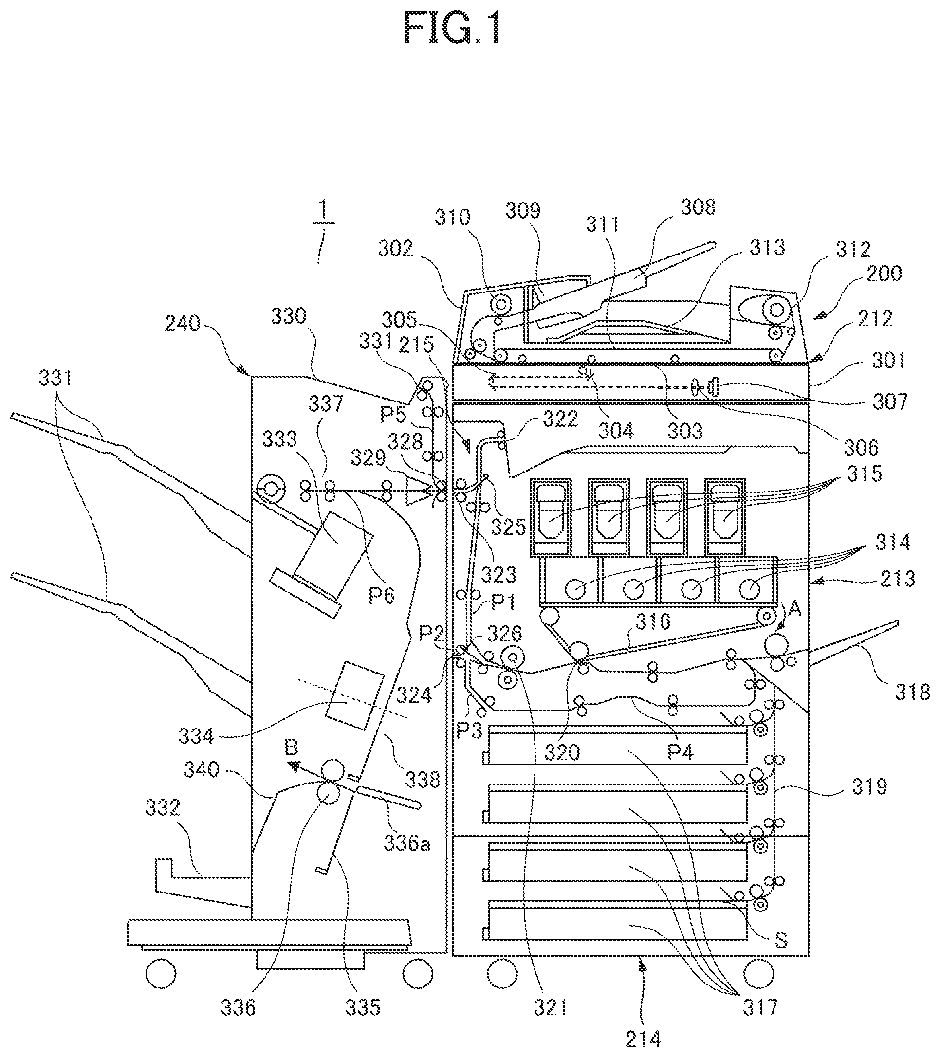 Patent US11805211 — Image forming system — Figure 1