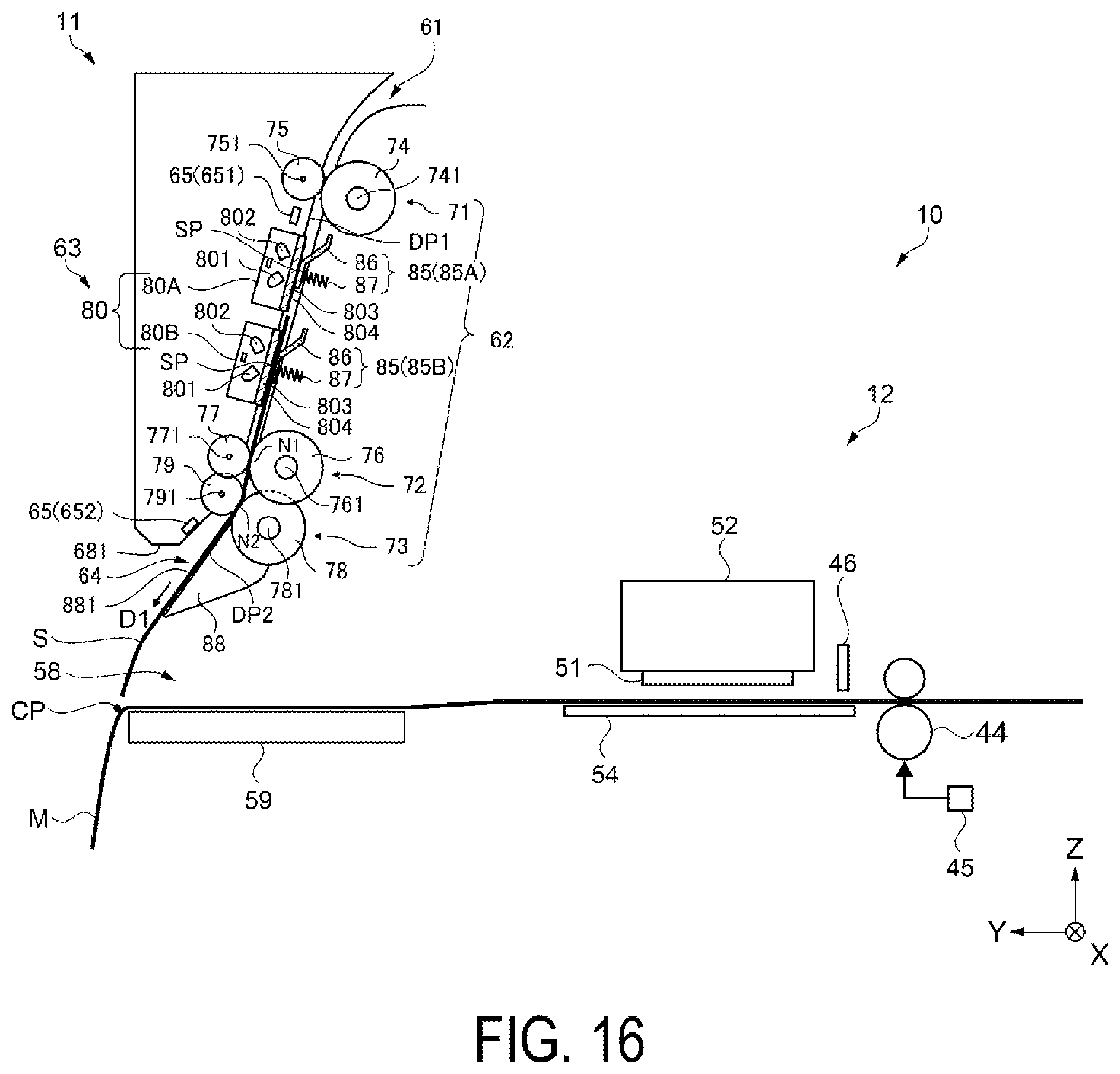 Patent US11805212 Figure 16 – Multifunction apparatus and control method for multifunction apparatus