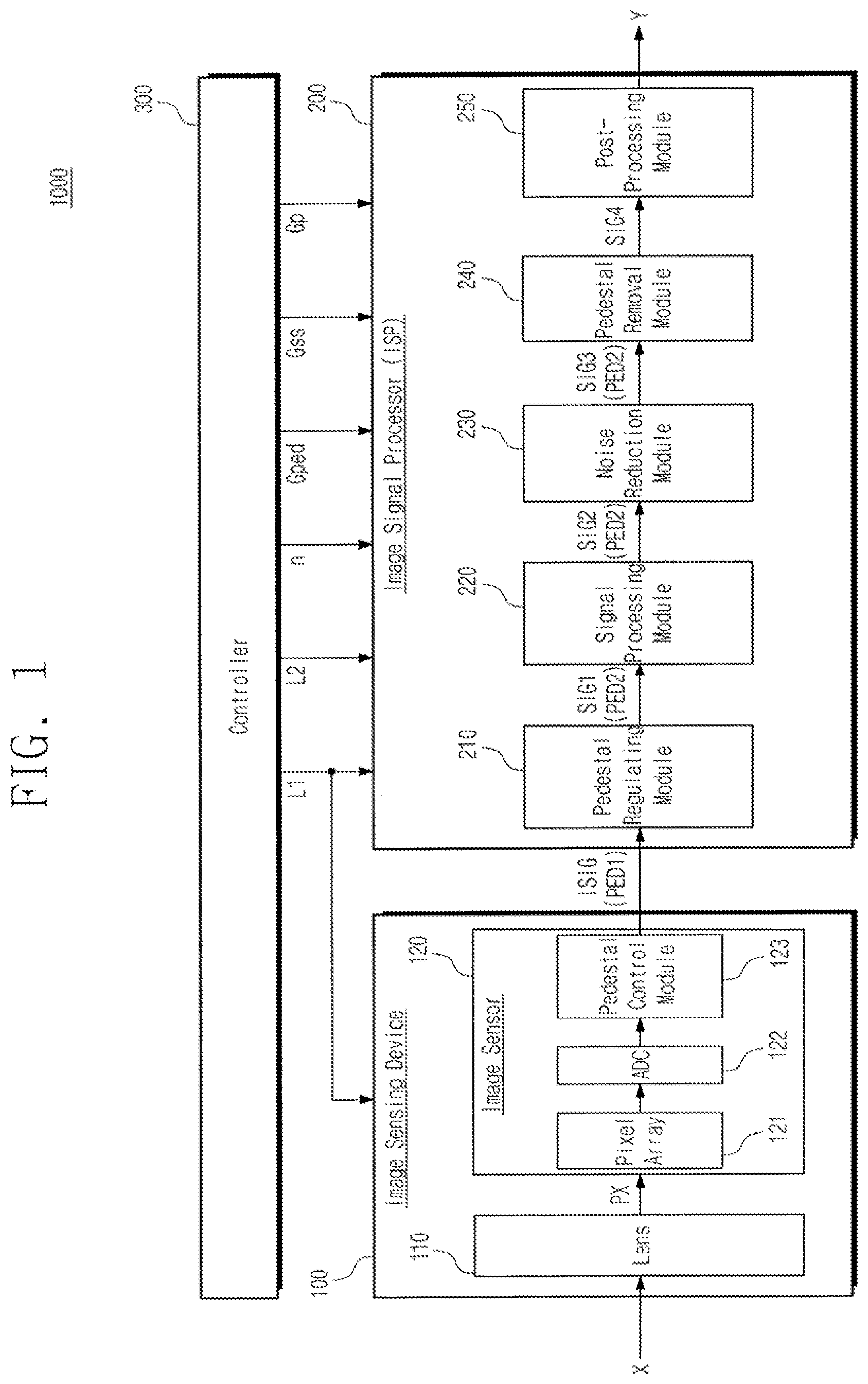 Patent US11805332 — Image signal processor, electronic device including image signal processor, and associated methods — Figure 1
