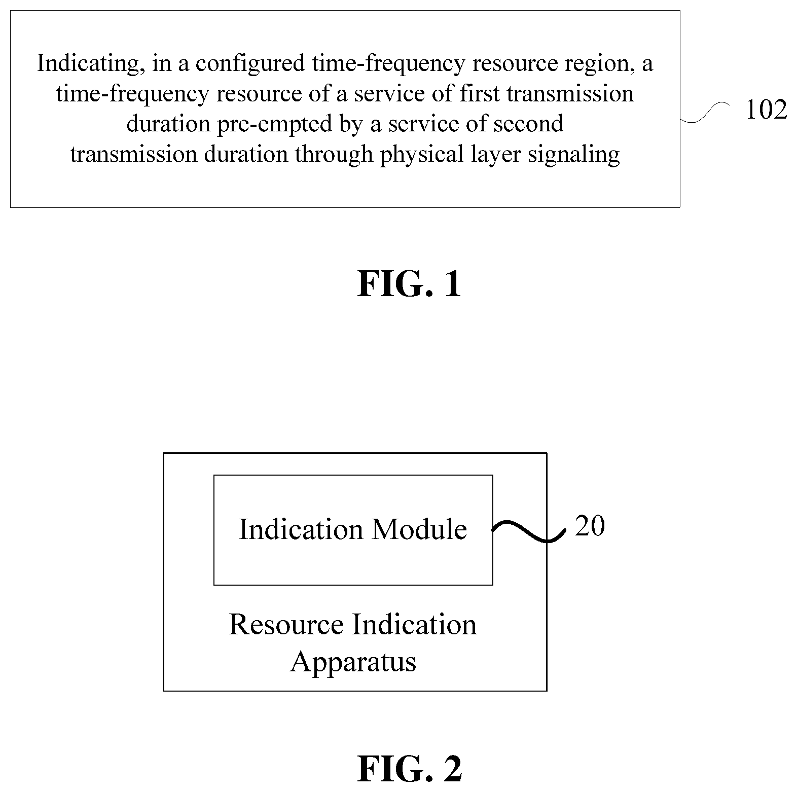 Patent US11805538 — Method and device for resource indication, and storage medium — Figure 1