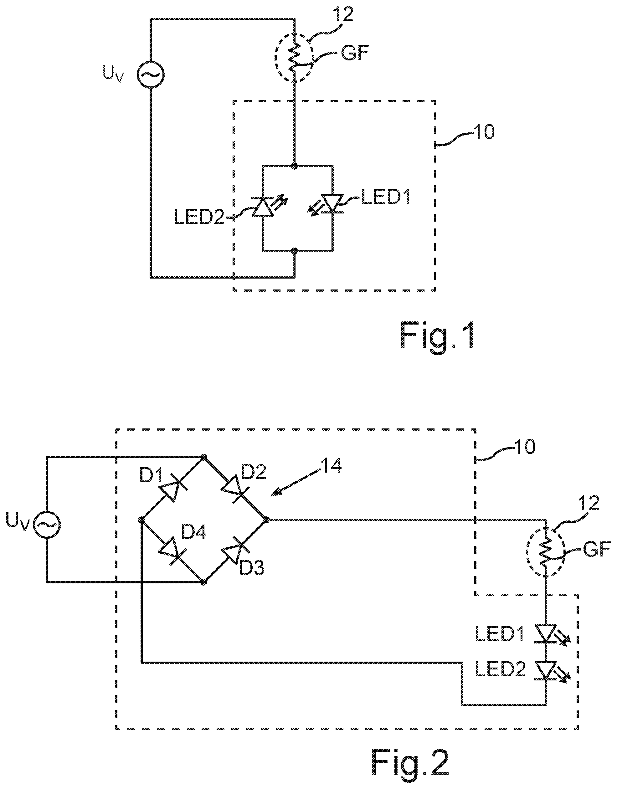 Patent US11805579 — Light fixture with at least one LED — Figure 1