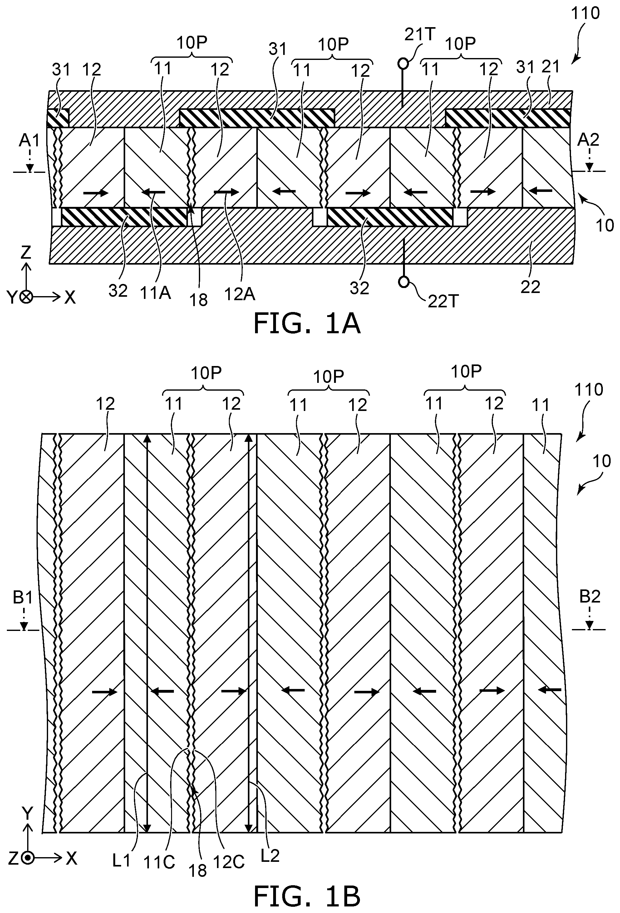 Patent US11805698 — Power generation element and power generation system — Figure 1