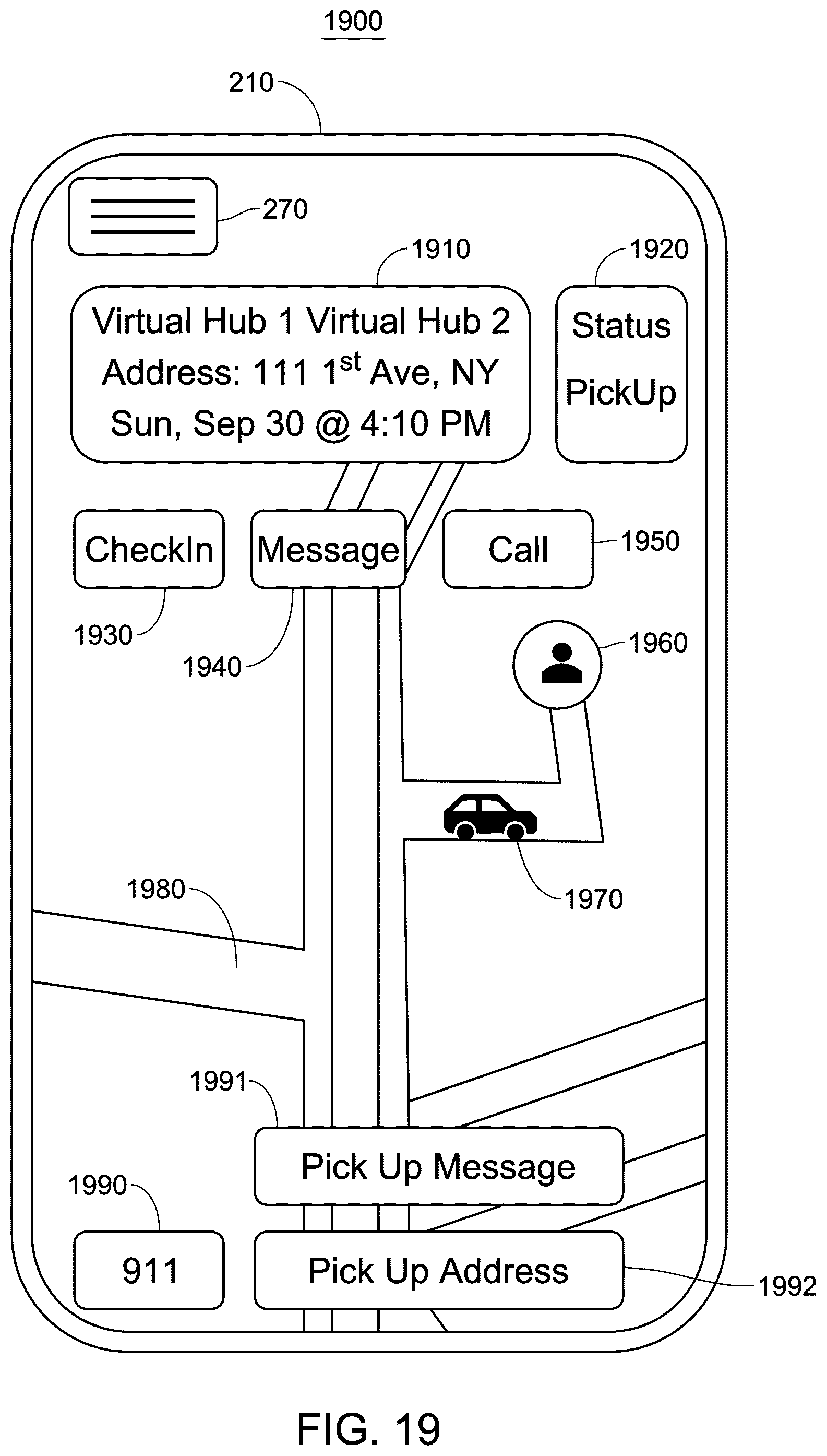 Patent US11810023 Figure 19 – System and method for a transportation or freight capacity exchange for one or more transportation or freight capacity units
