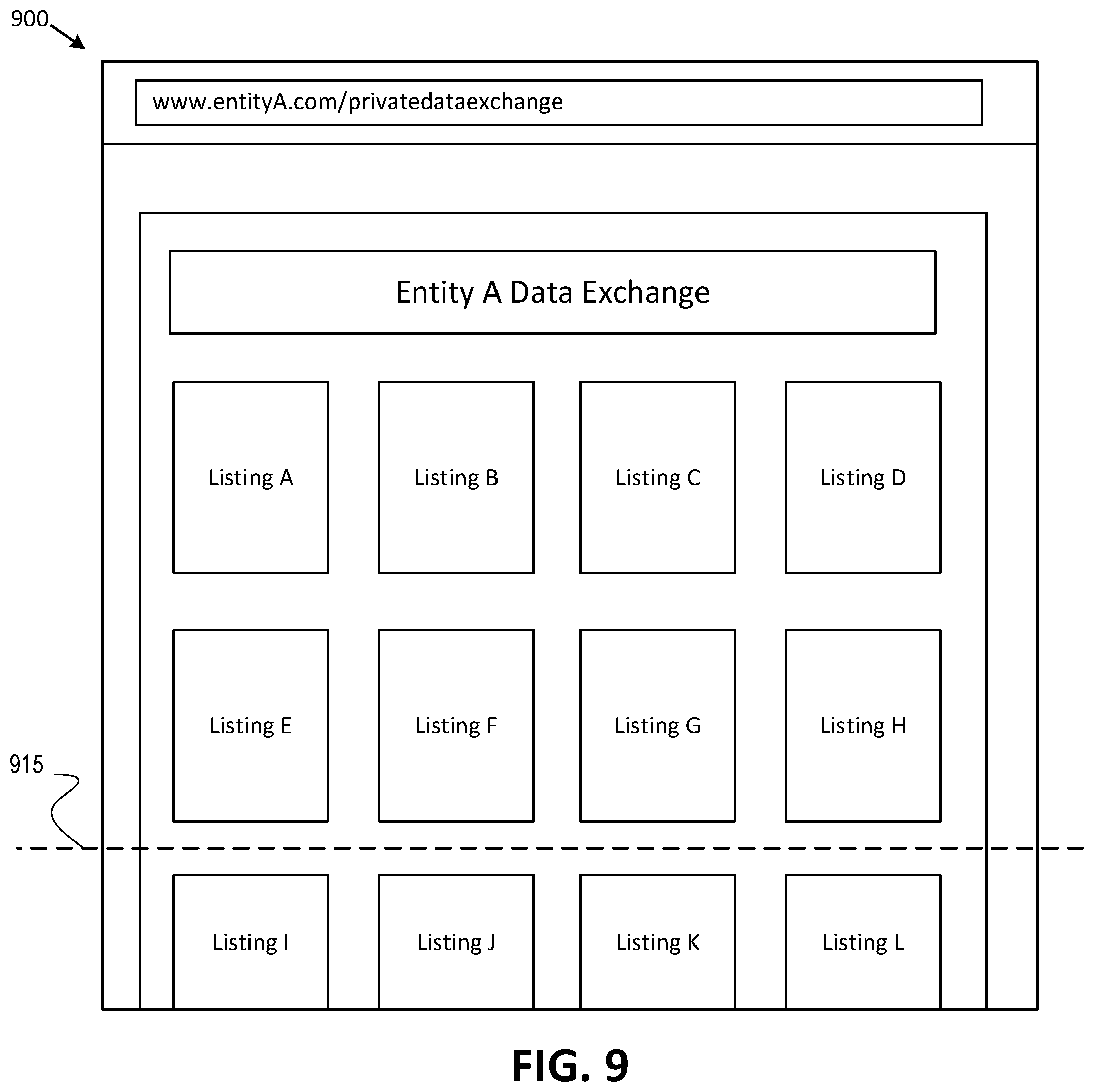 Patent US11810089 Figure 10 – Data exchange-based platform