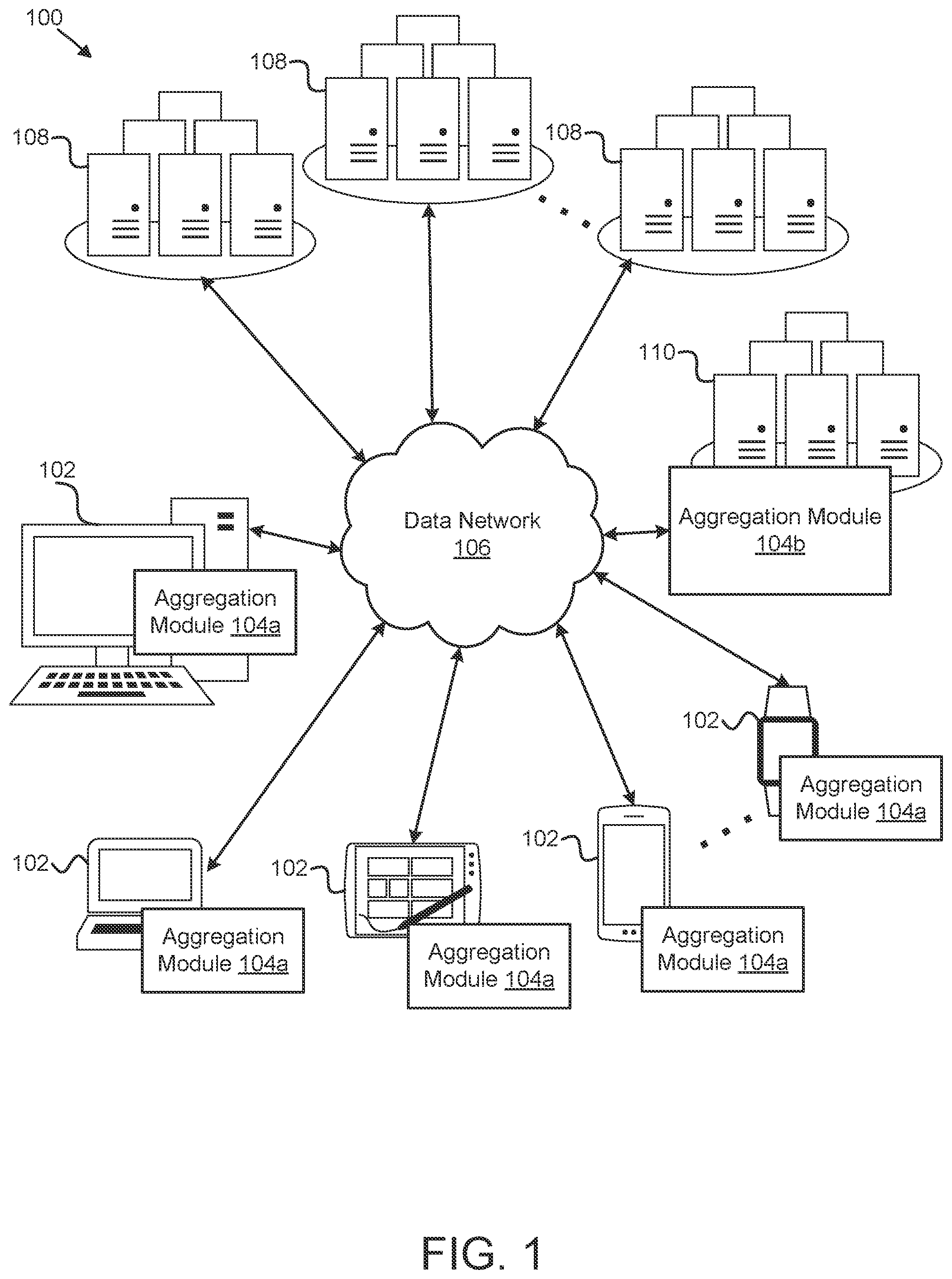 Patent US11810167 — Item level data aggregation — Figure 1