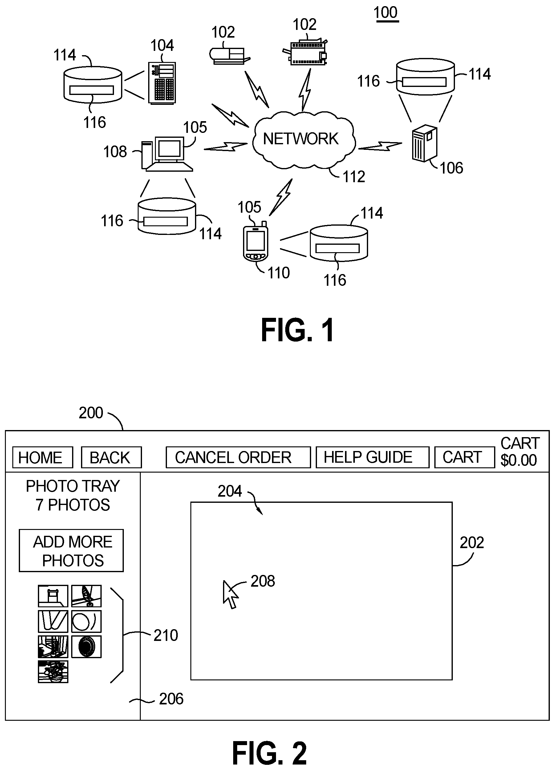 Patent US11810232 Figure 1 – System and method for generating a digital image collage