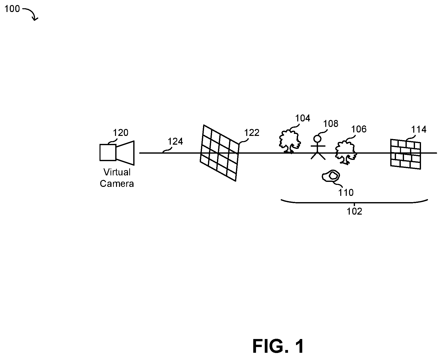 Patent US11810248 — Method for processing image data to provide for soft shadow effects using shadow depth information — Figure 1