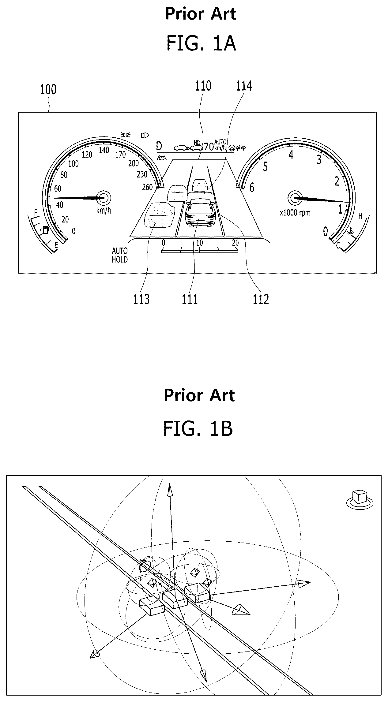 Patent US11810264 — Driving environment display device for vehicles and method of controlling the same — Figure 1