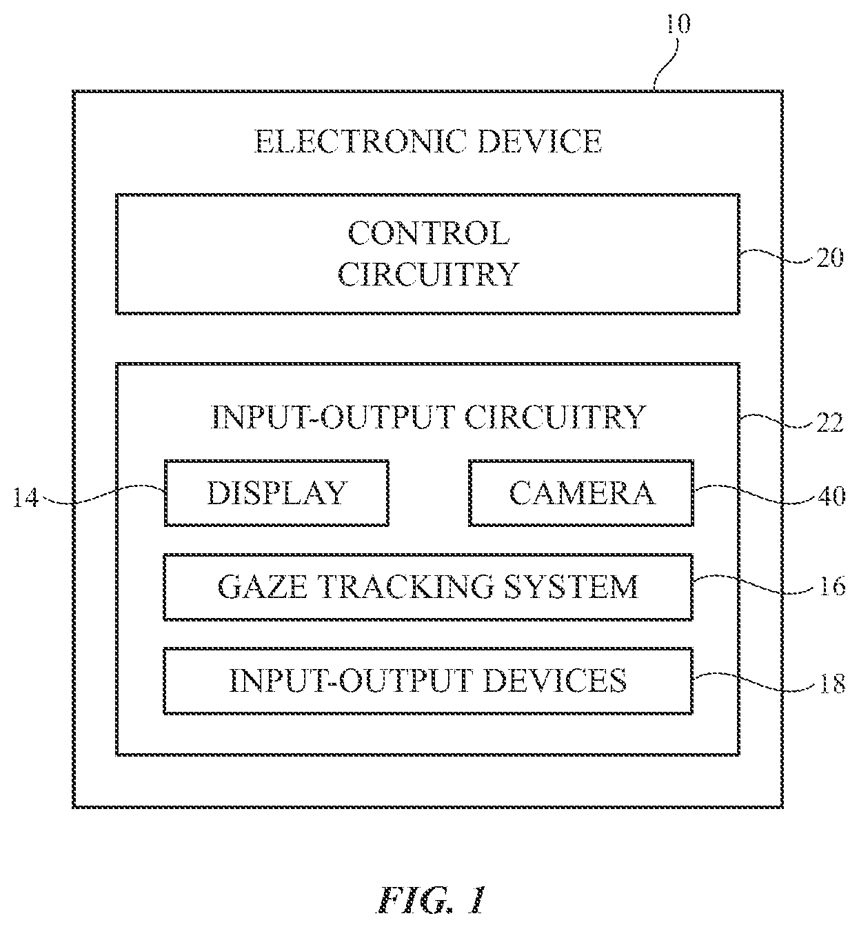 Patent US11810486 — Image enhancement devices with gaze tracking — Figure 1