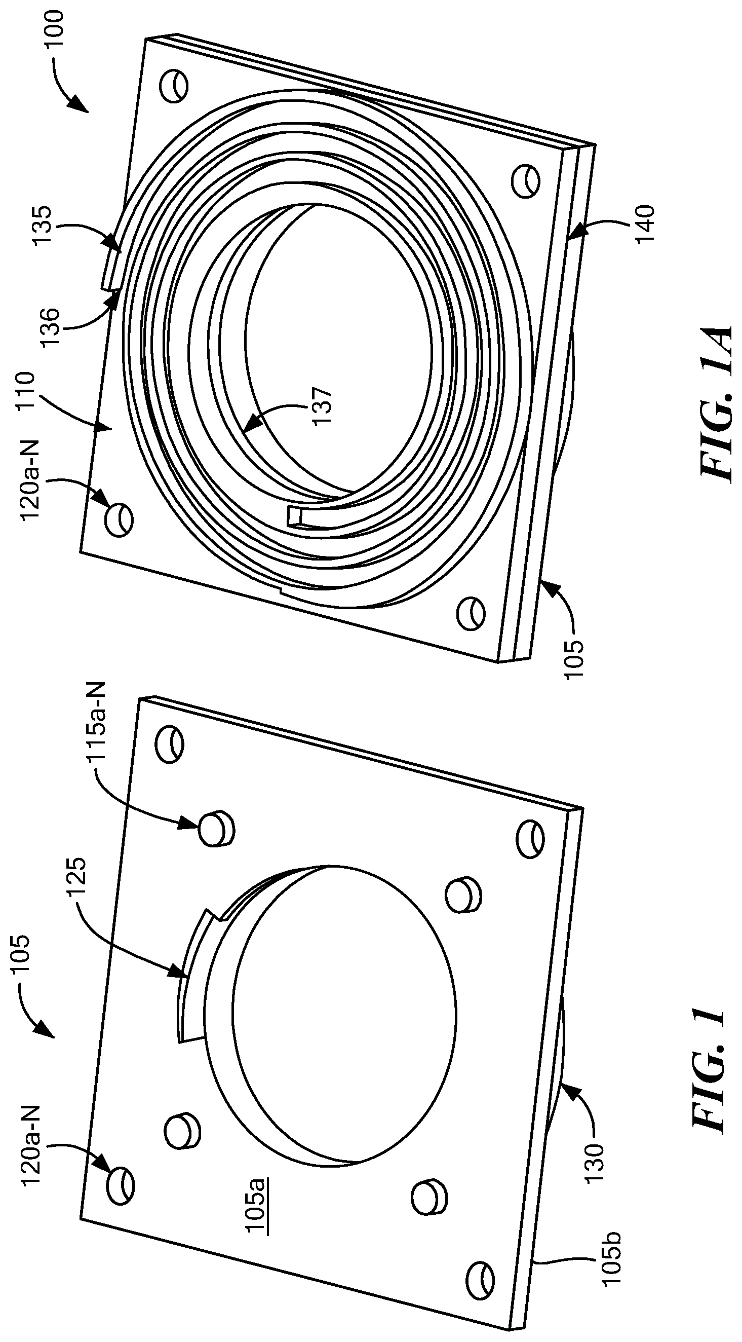 Patent US11810712 — Grooved, stacked-plate superconducting magnets and electrically conductive terminal blocks and related construction techniques — Figure 1