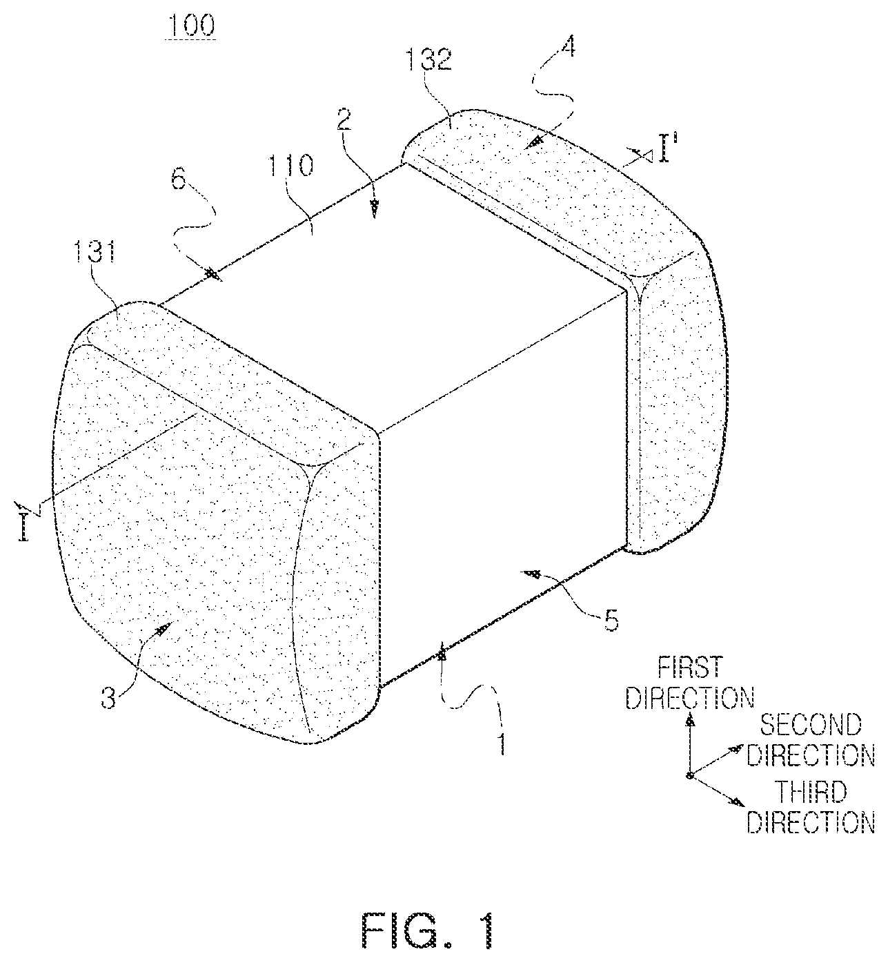 Patent US11810722 — Multilayer electronic component with dummy internal electrodes — Figure 1