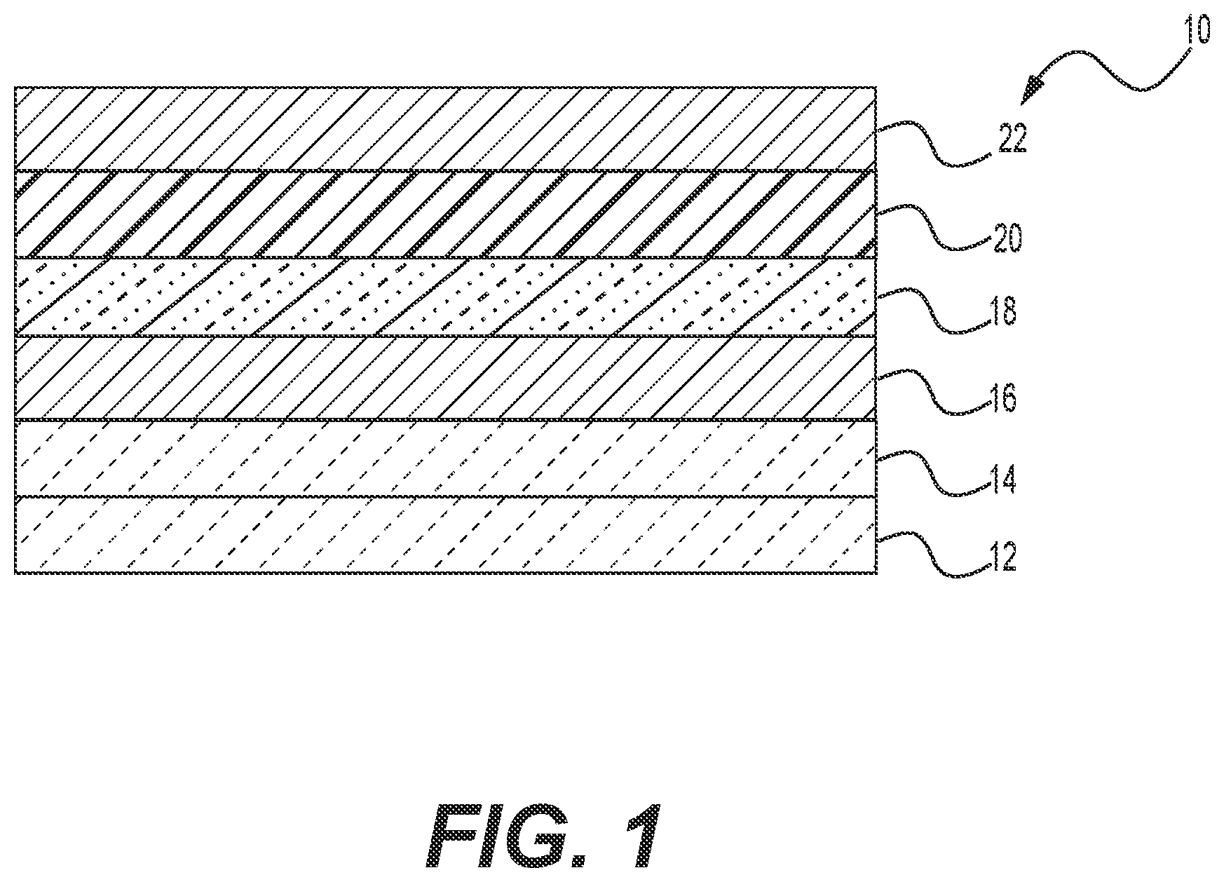 Patent US11810730 — Hybrid perovskite solar cell with organoselenium-based polymer hole transport layer — Figure 1