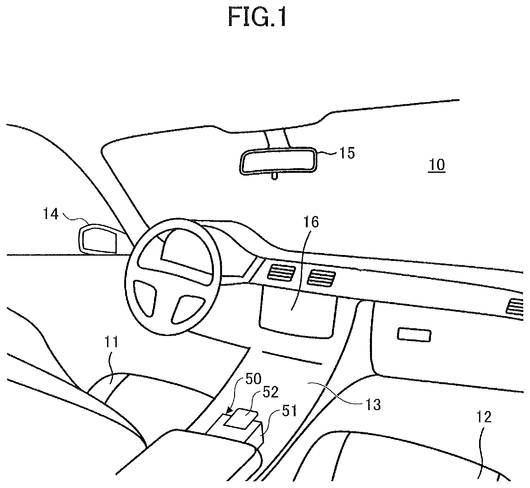 Patent US11810738 — Input device employing a flex sensor and a switch outputting first and second signals — Figure 1