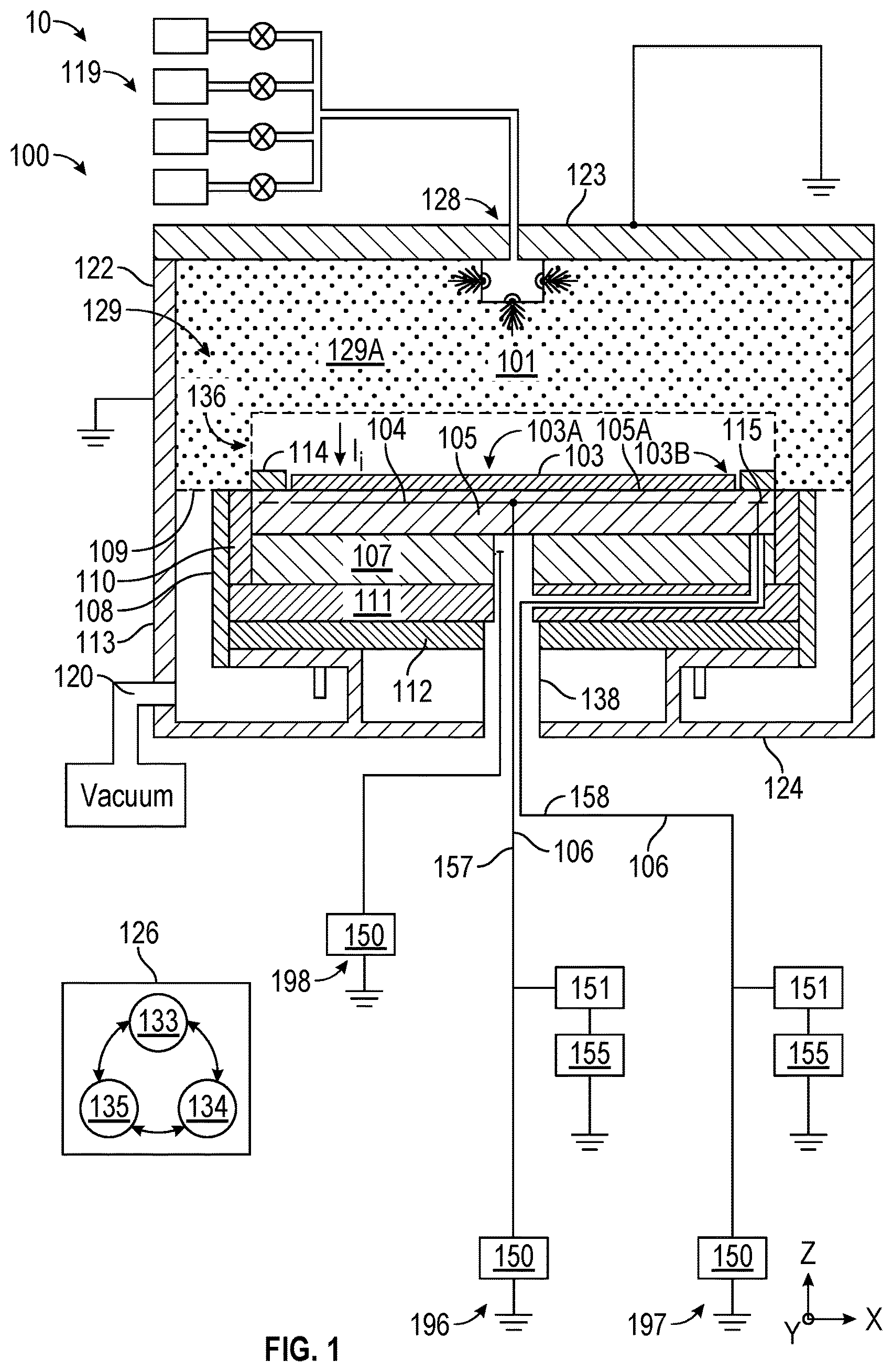 Patent US11810760 — Apparatus and method of ion current compensation — Figure 1