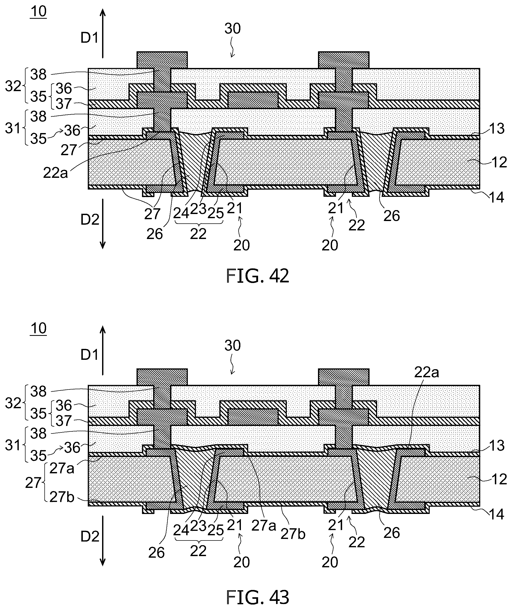 Patent US11810820 Figure 18 – Through electrode substrate, method of manufacturing through electrode substrate, and mounting substrate