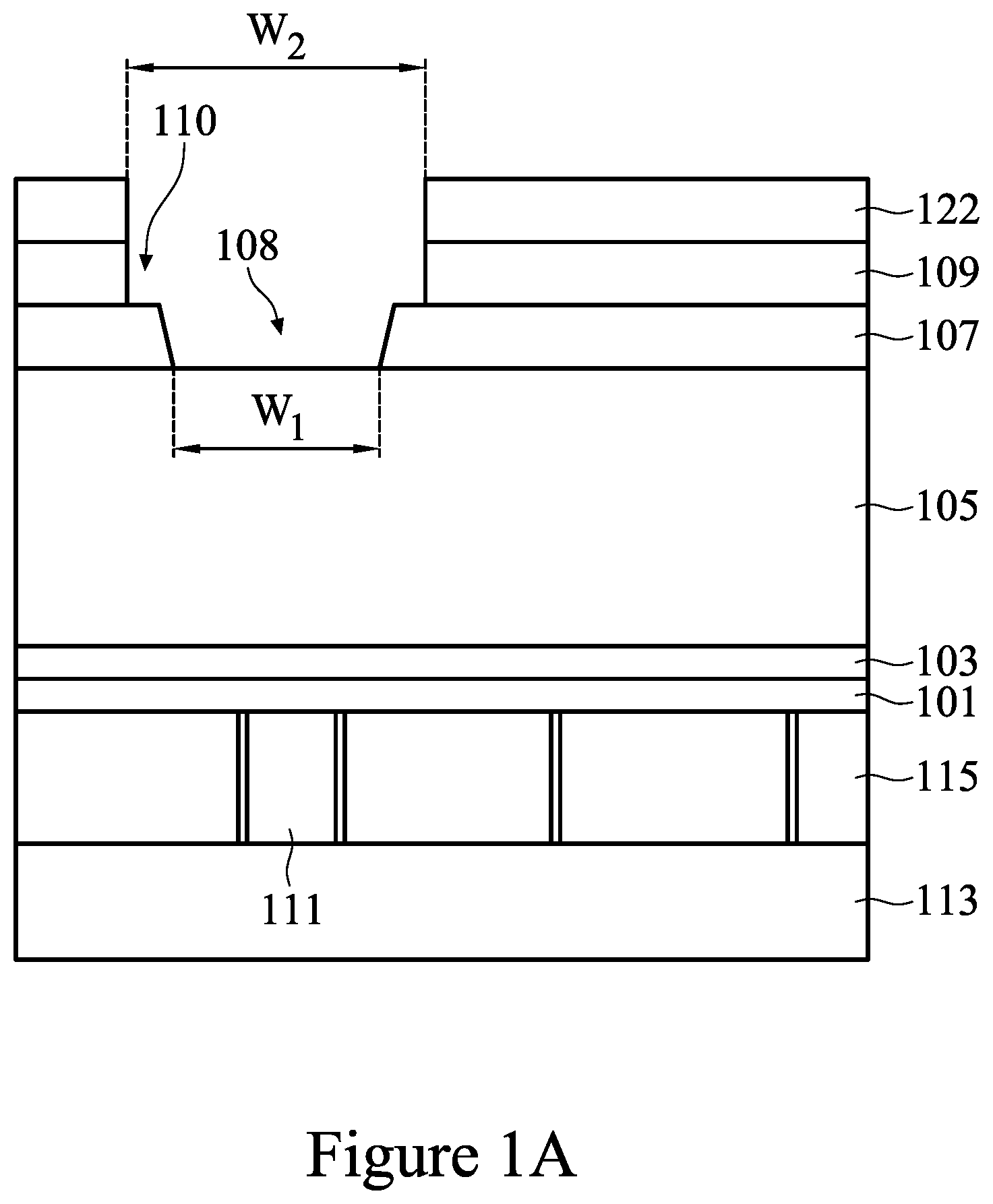 Patent US11810846 — Semiconductor device and method of manufacture — Figure 1