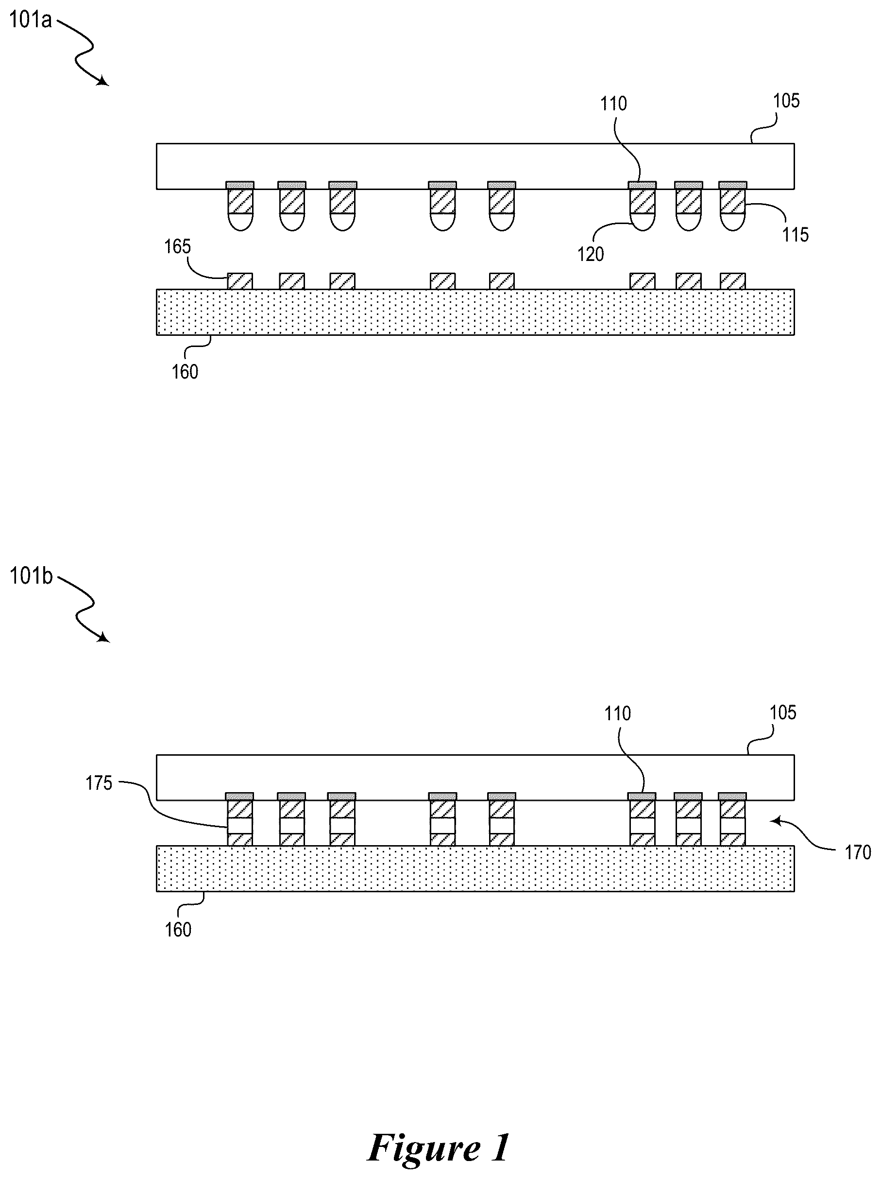 Patent US11810894 Figure 1 – Solderless interconnect for semiconductor device assembly