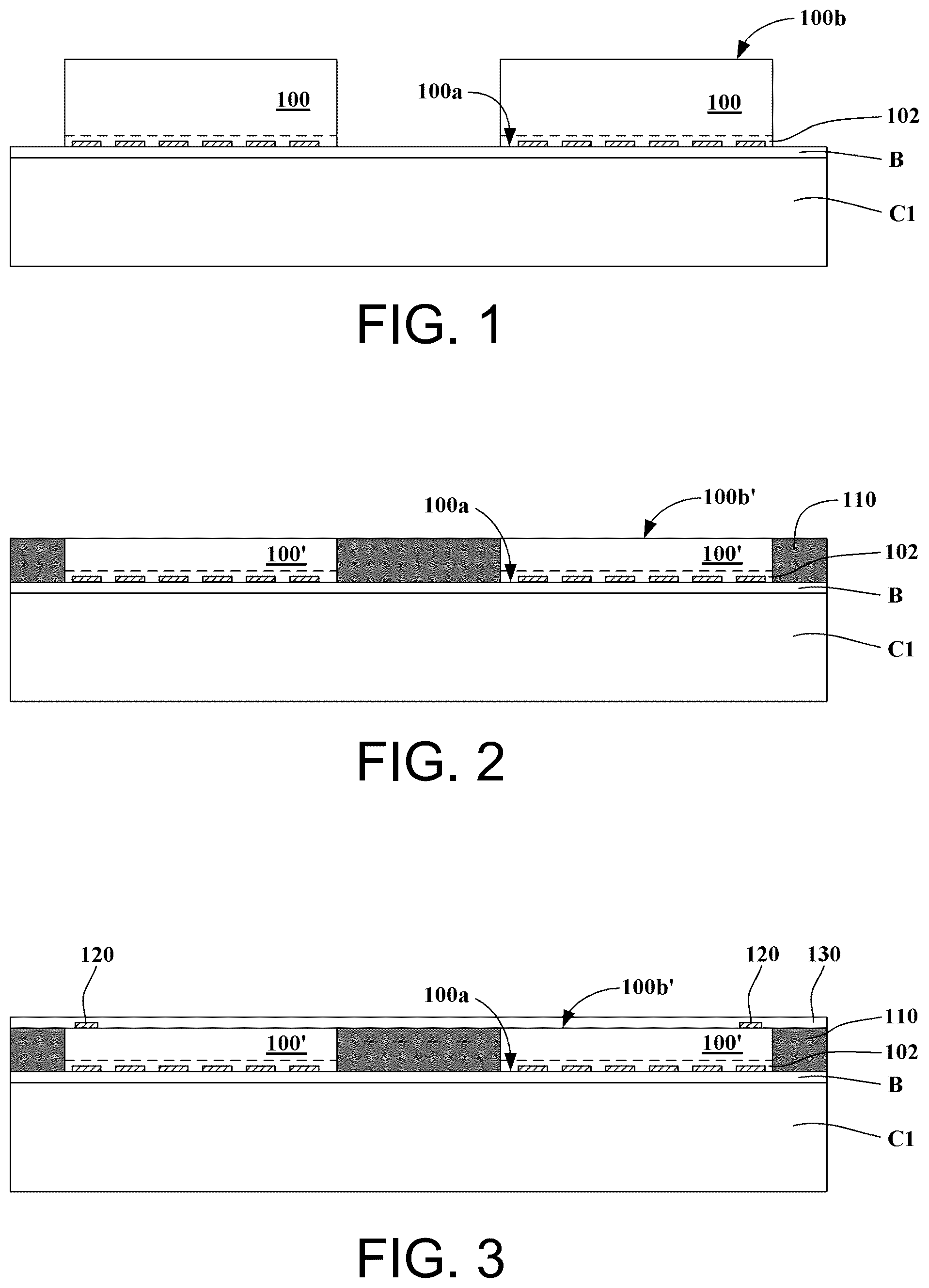 Patent US11810897 Figure 1 – Package structure and method of fabricating the same