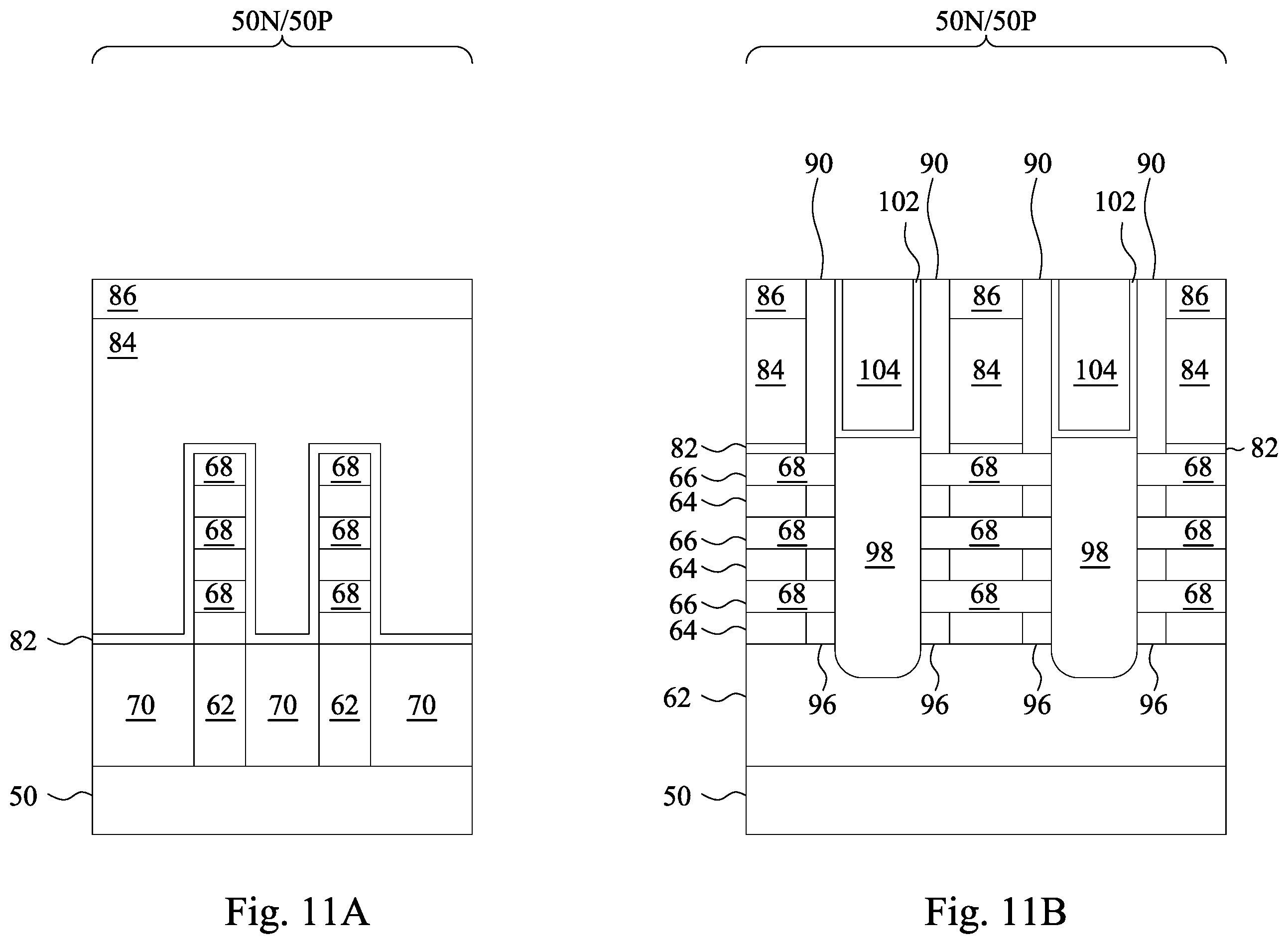 Patent US11810961 Figure 12 – Transistor gate structures and methods of forming the same