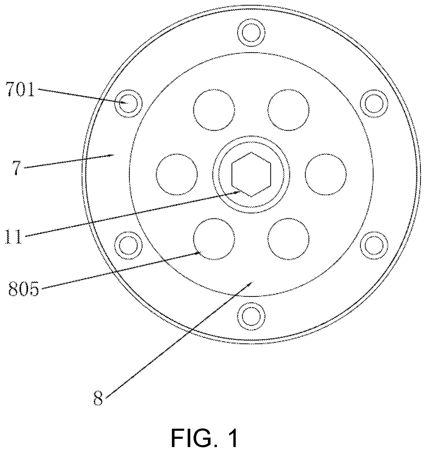 Patent US11812692 — Sheet-metal spinning cutter bar assembly and processing method thereof — Figure 1