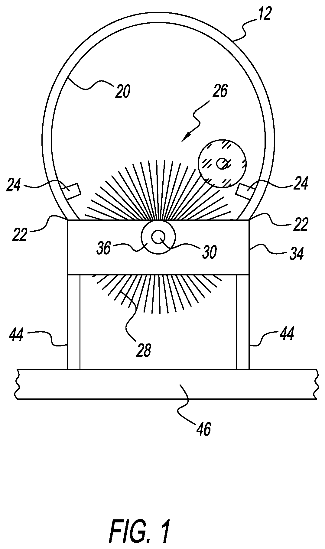 Patent US11812699 — Corn silk removing device — Figure 1