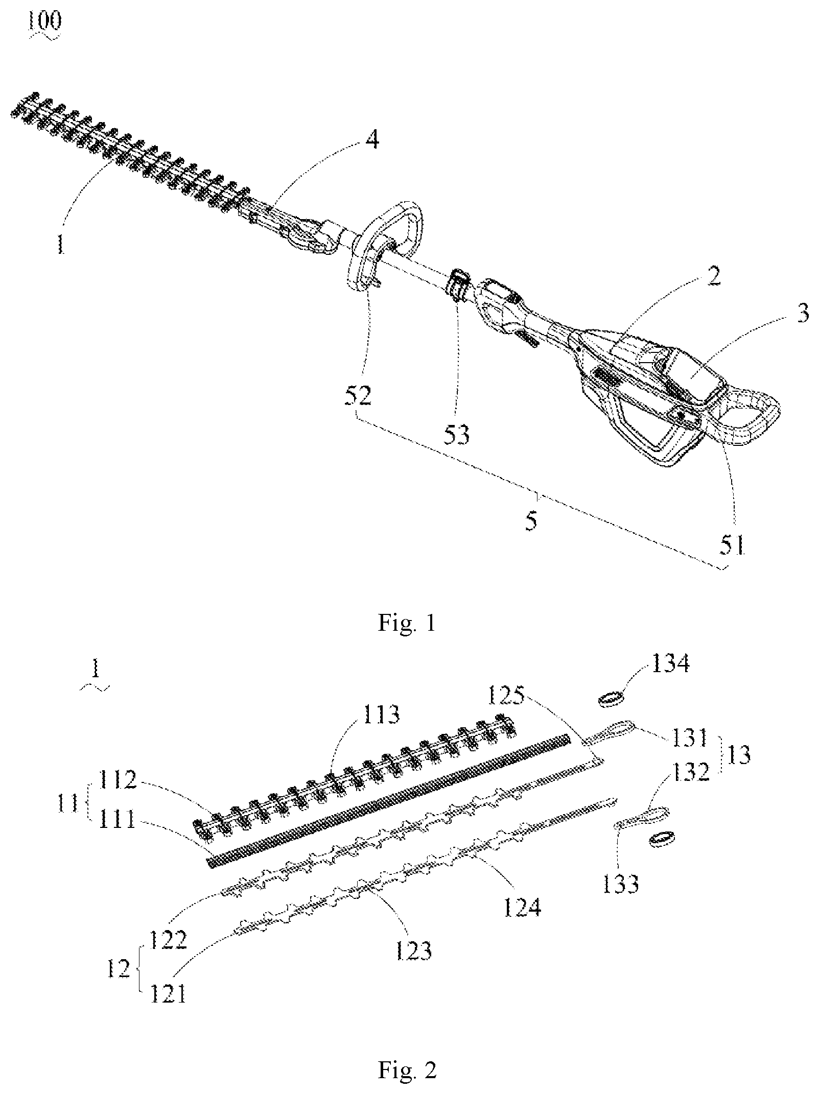 Patent US11812706 — Transmission assembly and garden tool — Figure 1